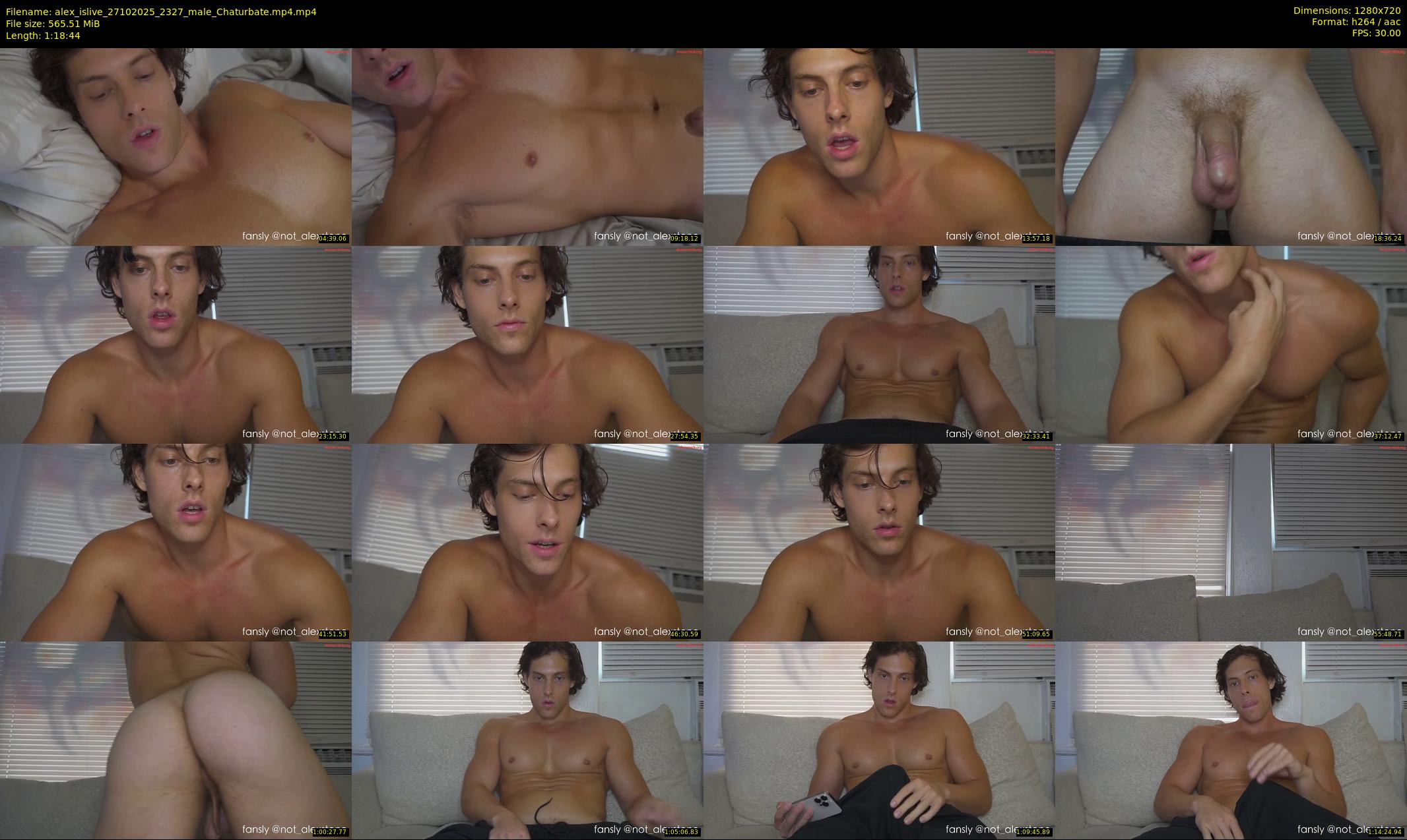 alex_islive — 79 minute Chaturbate male cam show recording, 720p, Oct 27, 2025