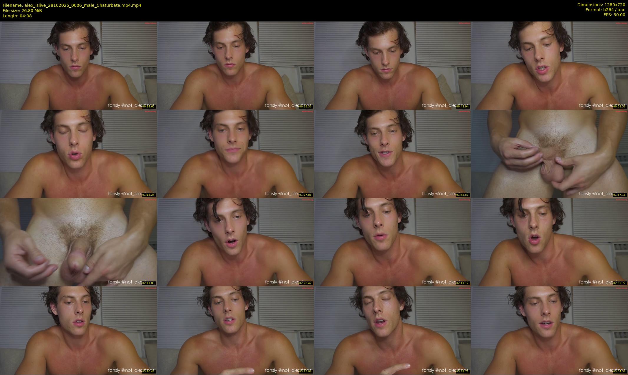 alex_islive — 5 minute Chaturbate male cam show recording, 720p, Oct 28, 2025