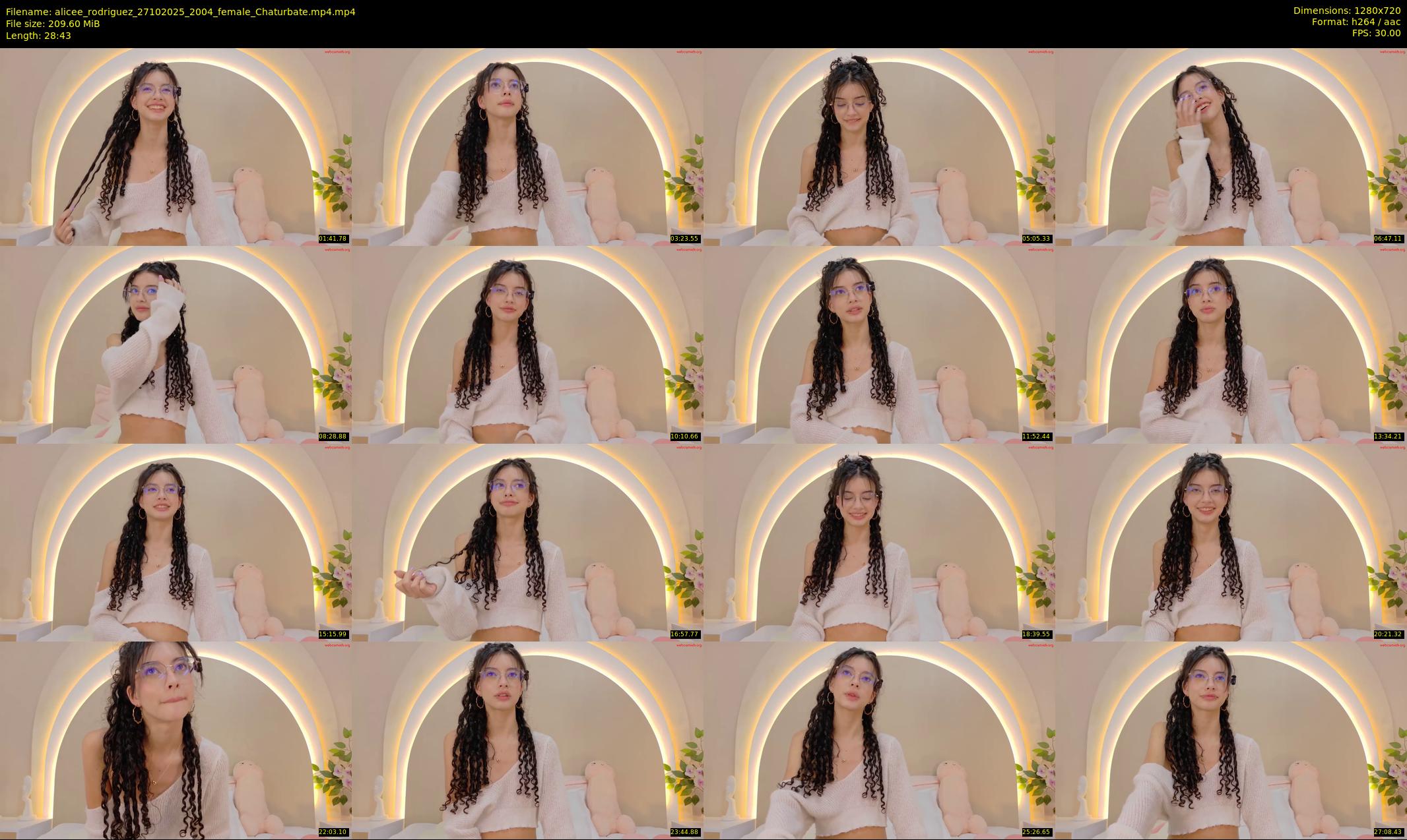 alicee_rodriguez — 29 minute Chaturbate female cam show recording, 720p, Oct 27, 2025