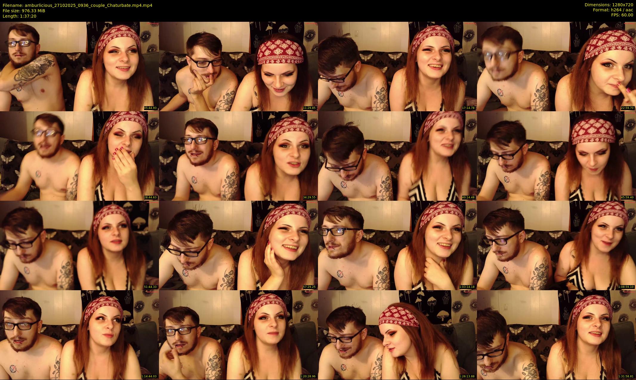 amburlicious — 98 minute Chaturbate couple cam show recording, 720p, Oct 27, 2025