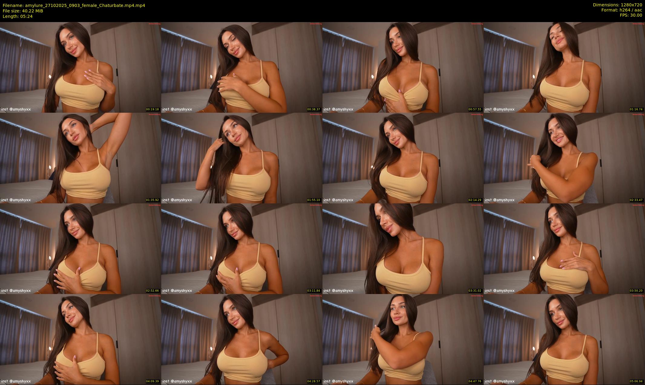 amylure — 6 minute Chaturbate female cam show recording, 720p, Oct 27, 2025