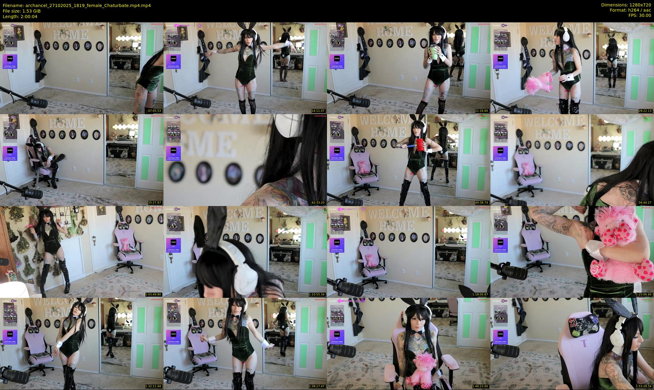 archancel — 121 minute Chaturbate female cam show recording, 720p, Oct 27, 2025