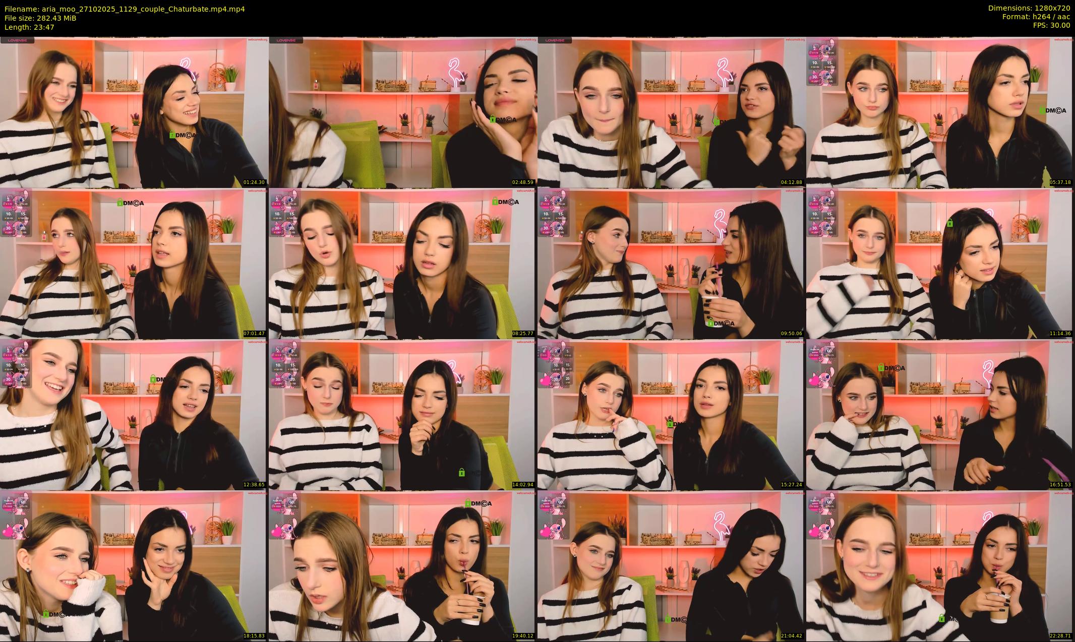 aria_moo — 24 minute Chaturbate couple cam show recording, 720p, Oct 27, 2025