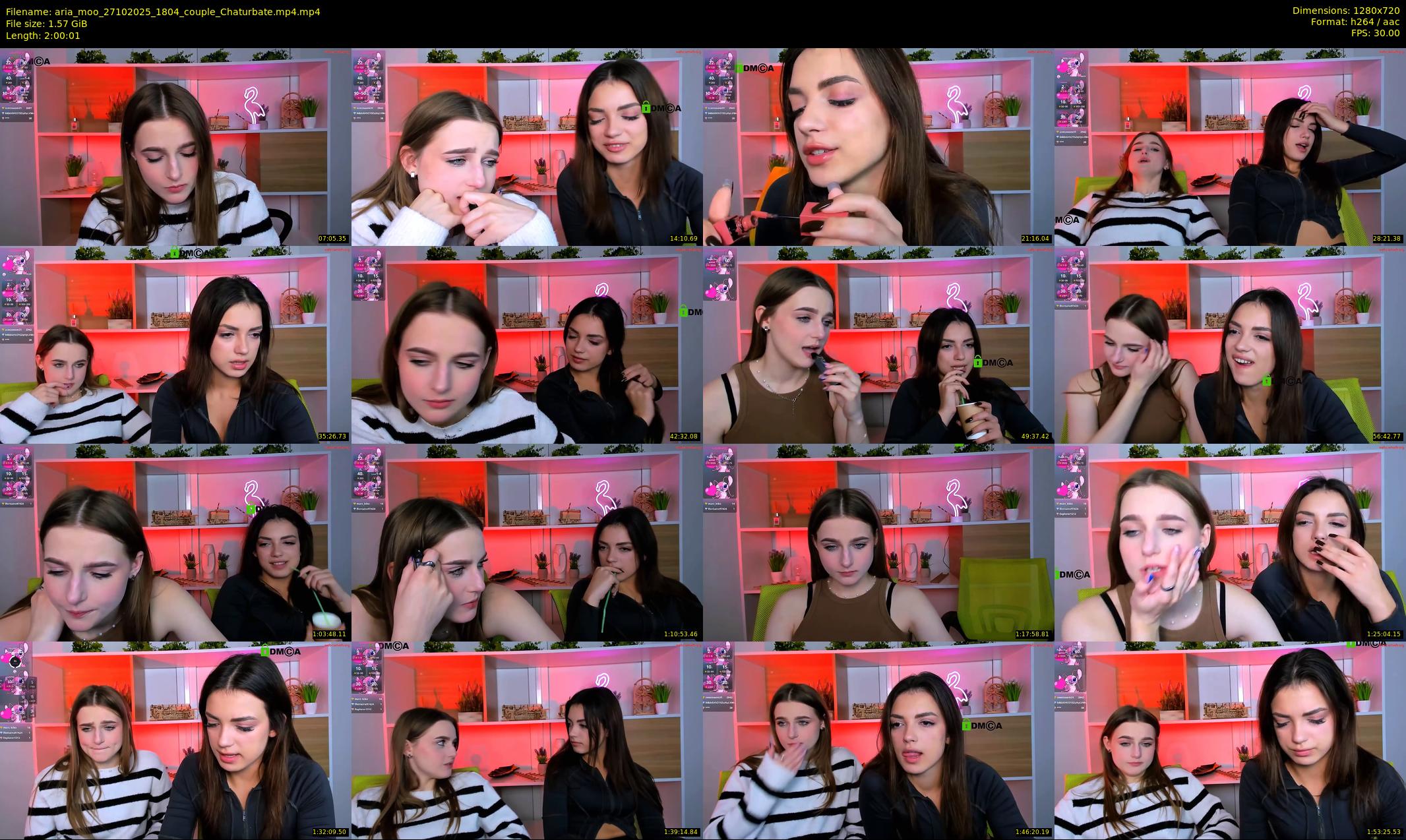 aria_moo — 121 minute Chaturbate couple cam show recording, 720p, Oct 27, 2025