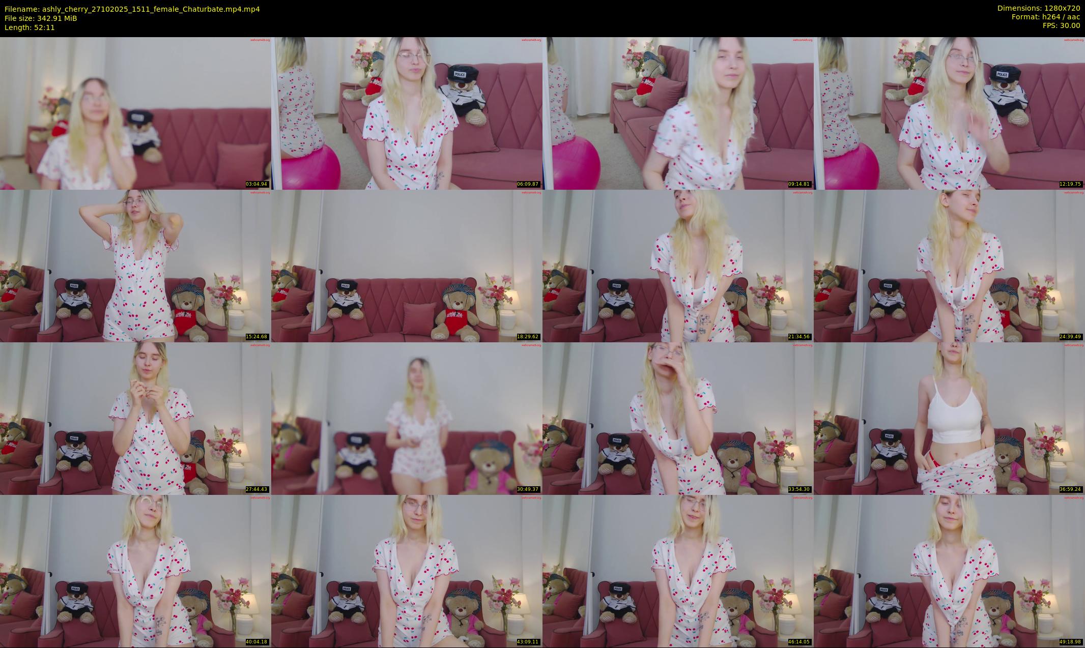 ashly_cherry — 53 minute Chaturbate female cam show recording, 720p, Oct 27, 2025
