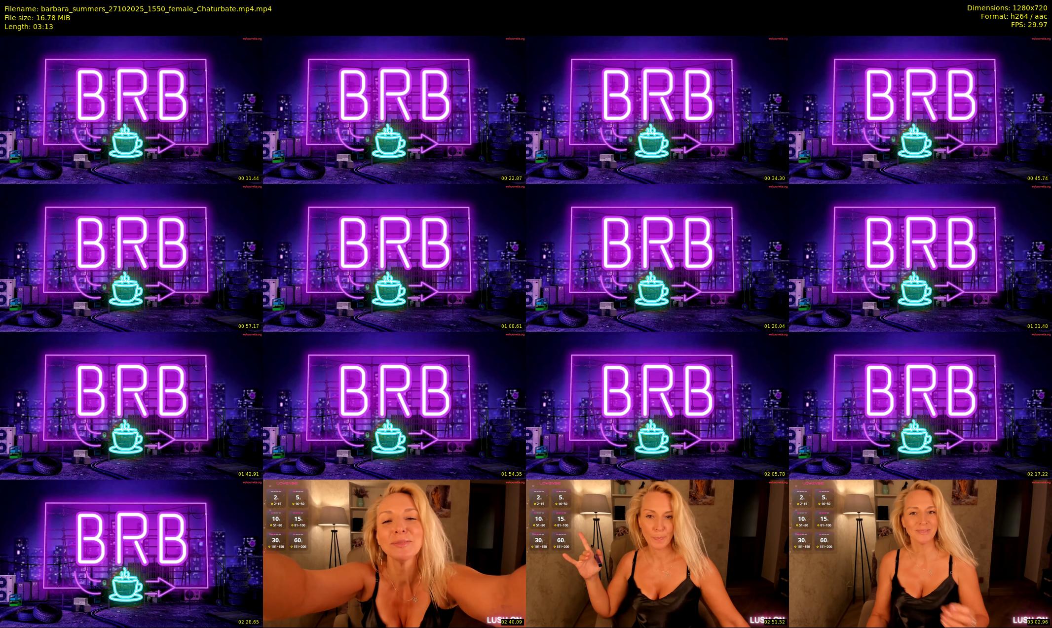barbara_summers — 4 minute Chaturbate female cam show recording, 720p, Oct 27, 2025