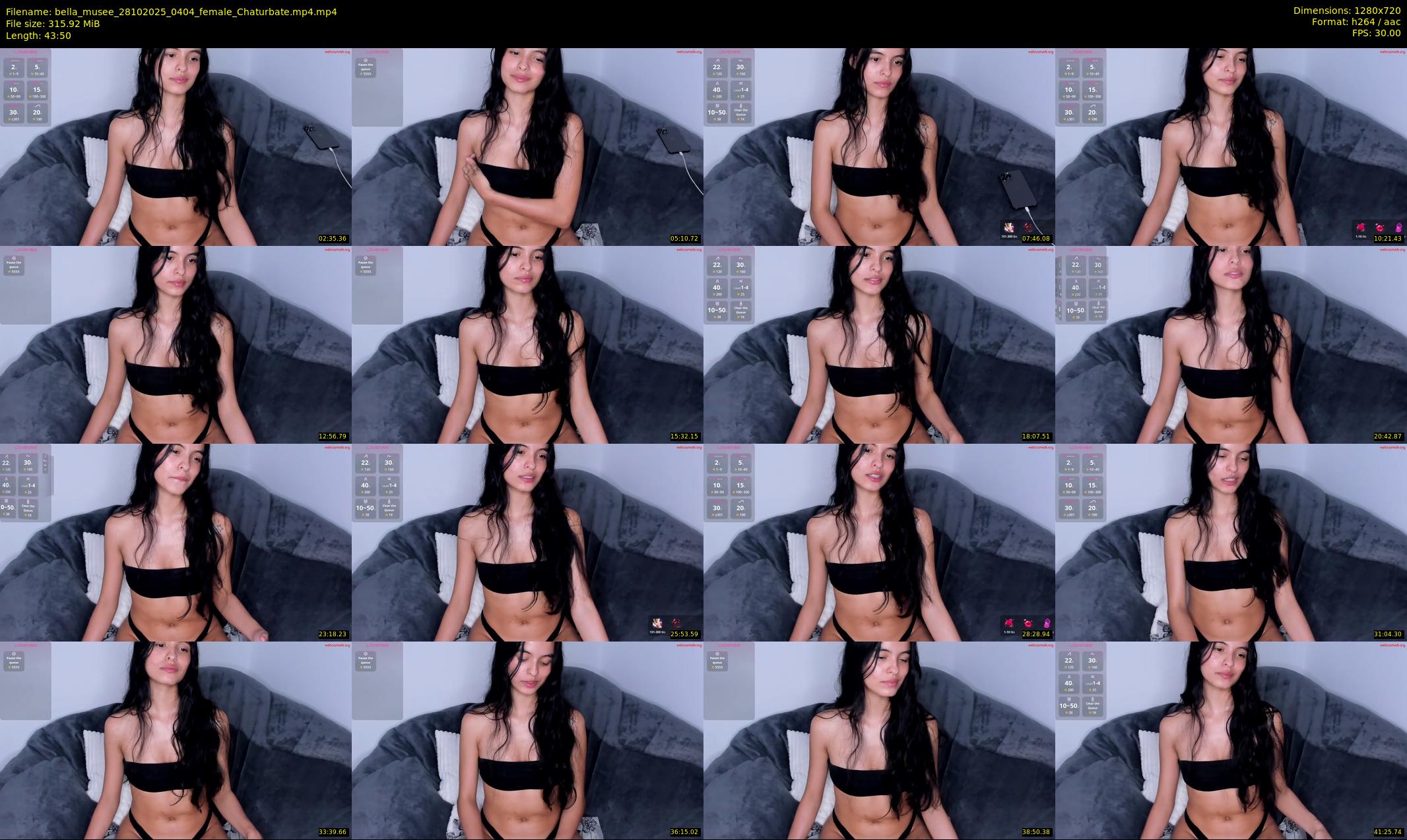 bella_musee — 44 minute Chaturbate female cam show recording, 720p, Oct 28, 2025