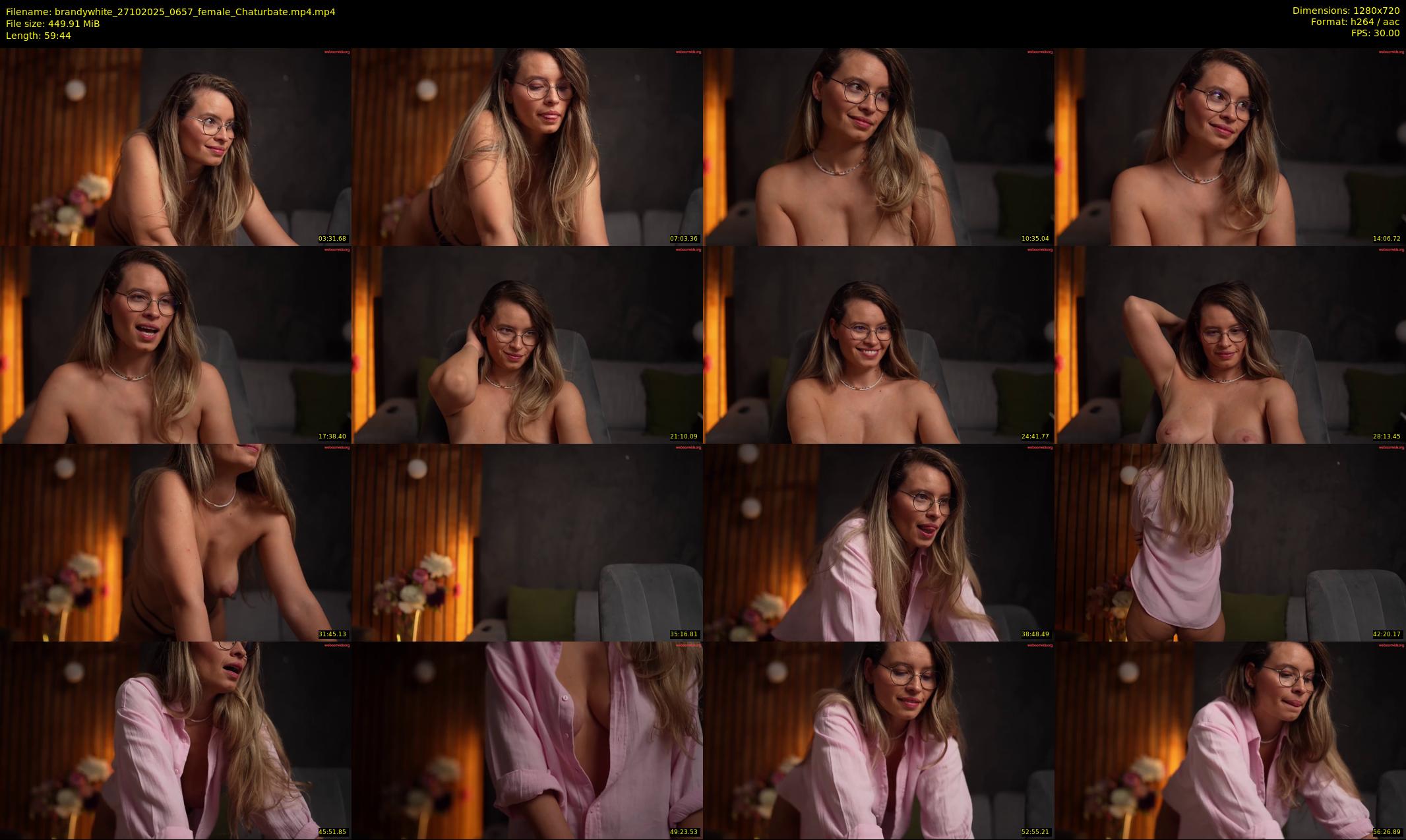 brandywhite — 60 minute Chaturbate female cam show recording, 720p, Oct 27, 2025