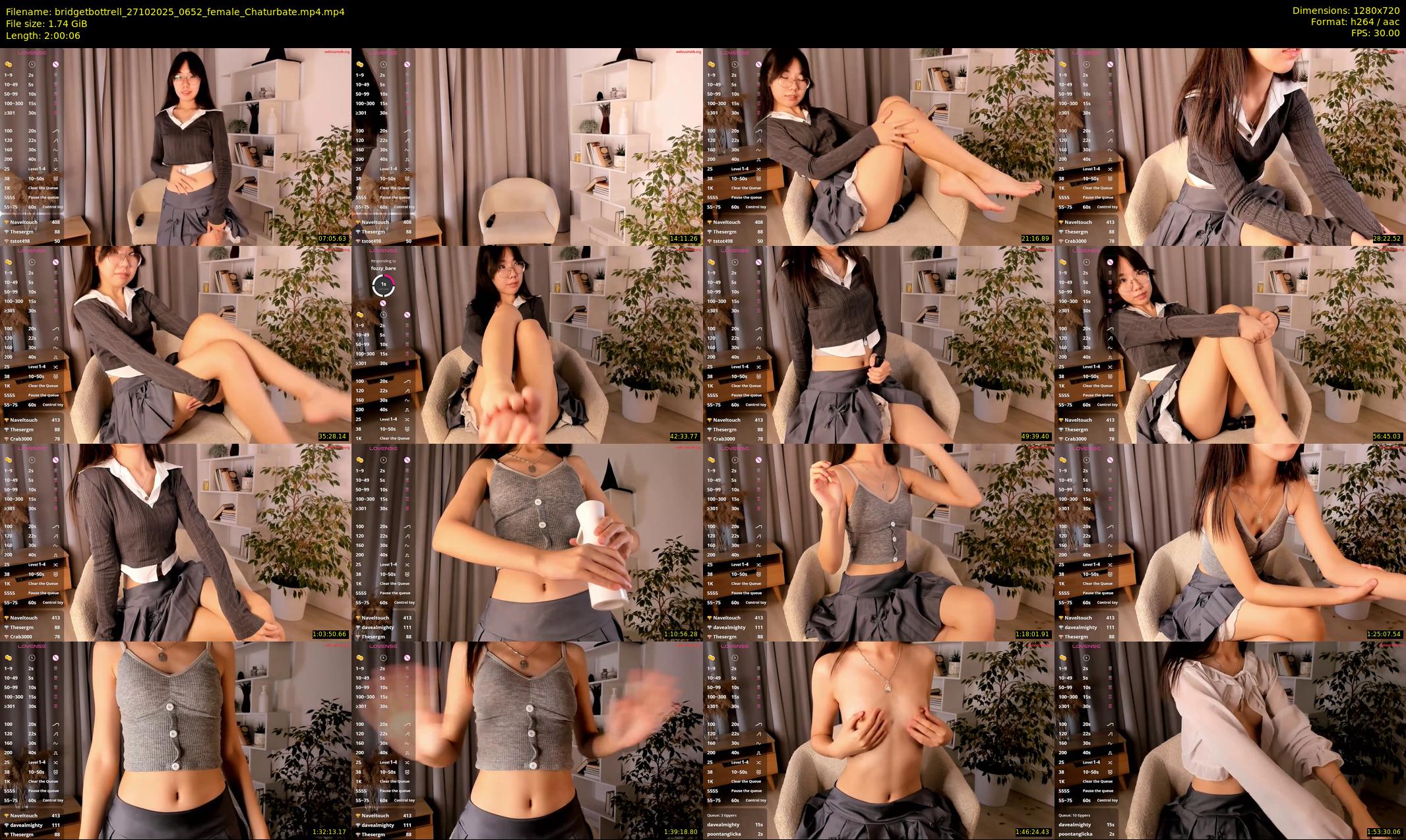 bridgetbottrell — 121 minute Chaturbate female cam show recording, 720p, Oct 27, 2025
