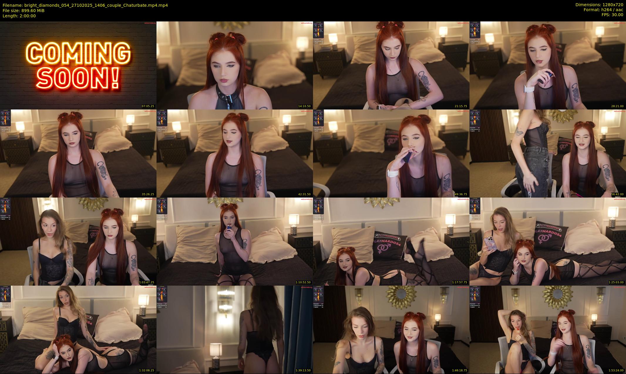 bright_diamonds_054 — 120 minute Chaturbate couple cam show recording, 720p, Oct 27, 2025
