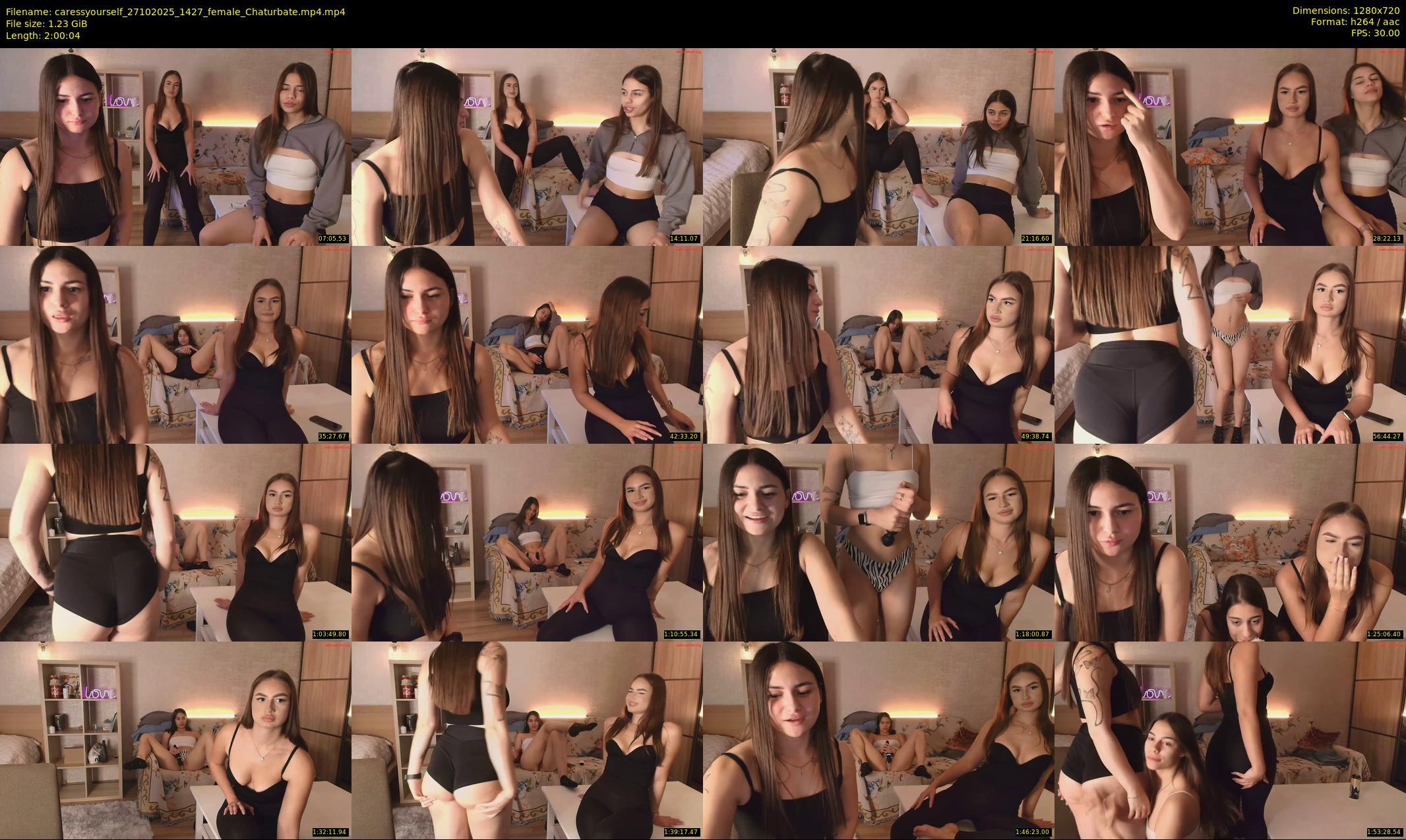 caressyourself — 121 minute Chaturbate female cam show recording, 720p, Oct 27, 2025