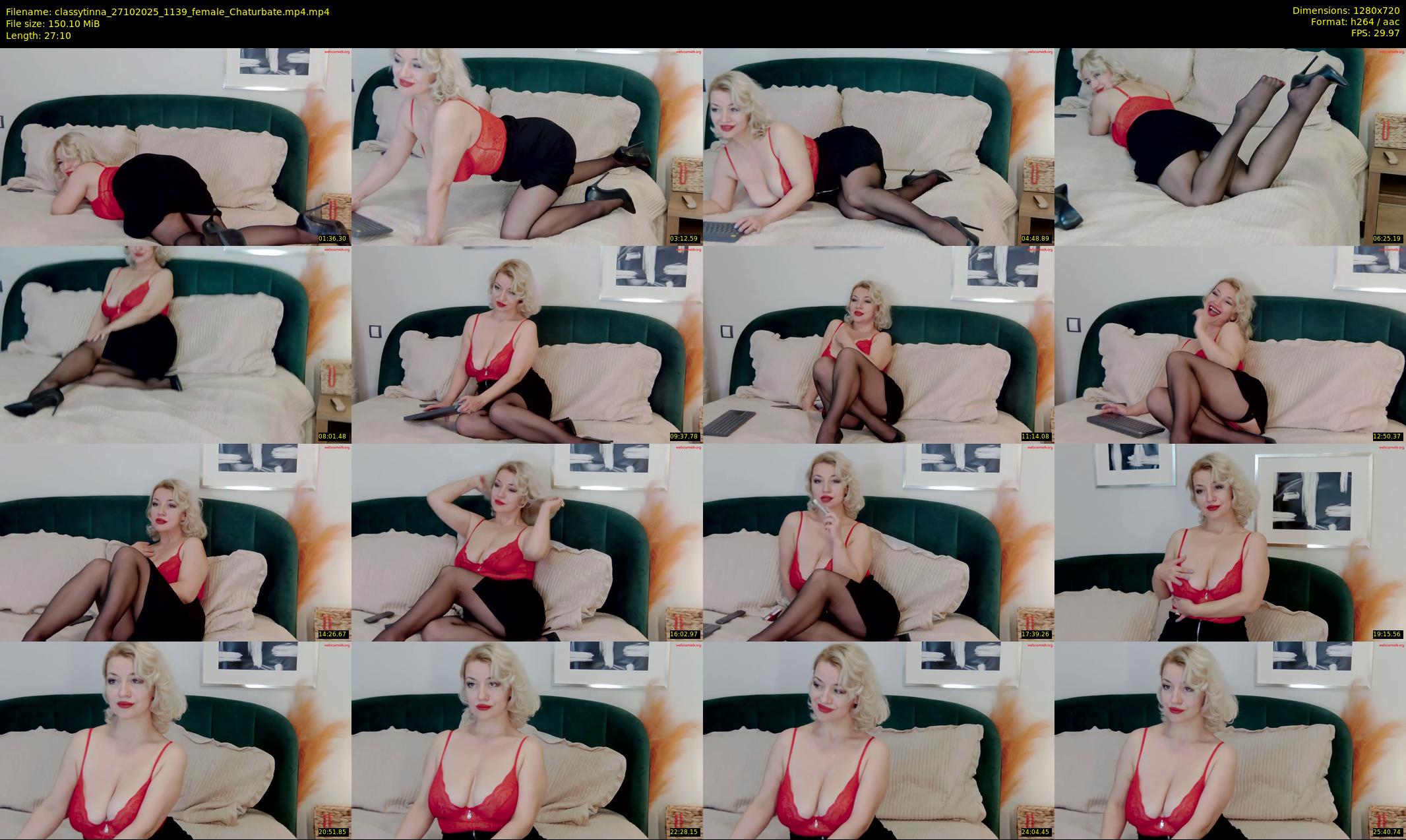 classytinna — 28 minute Chaturbate female cam show recording, 720p, Oct 27, 2025