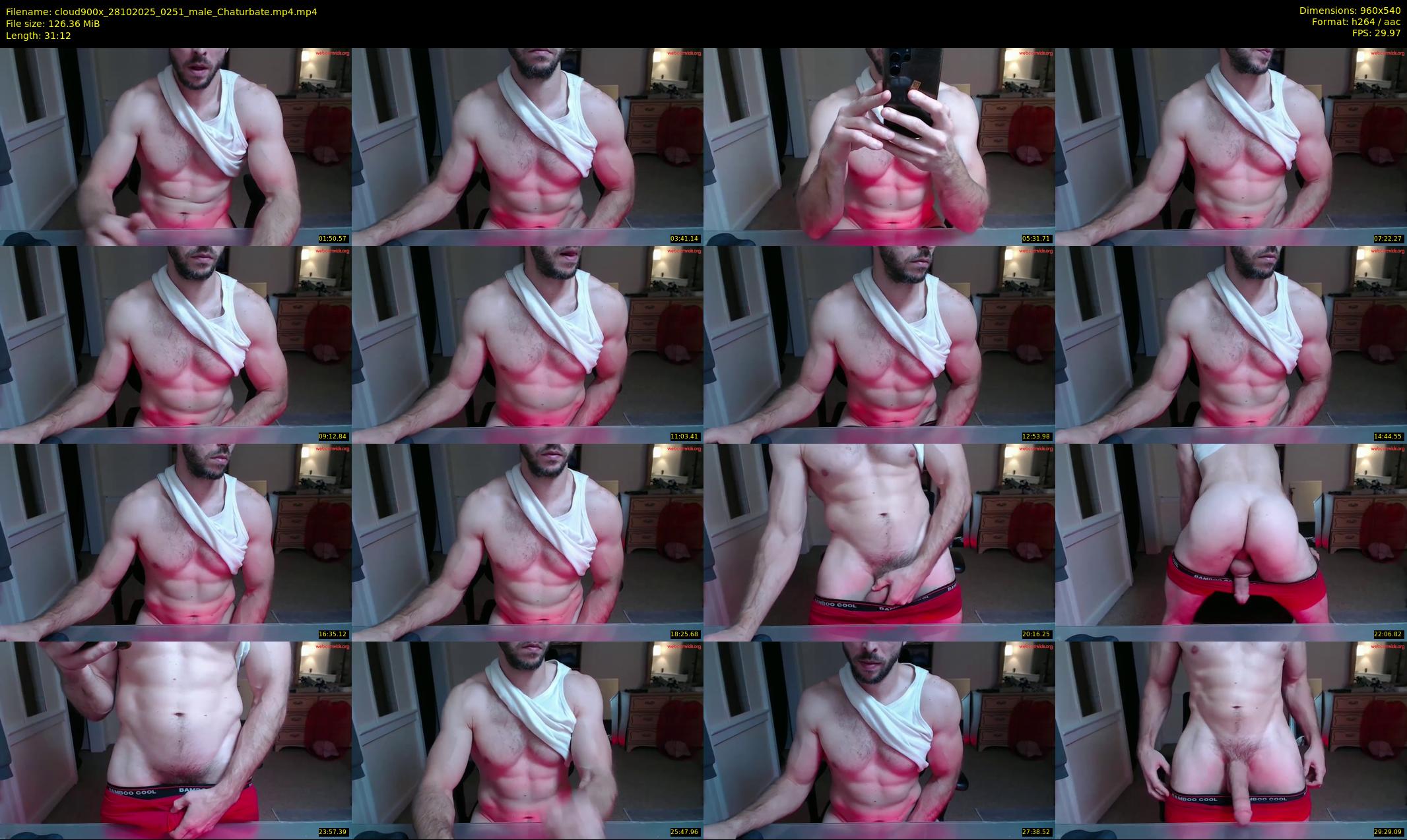 cloud900x — 32 minute Chaturbate male cam show recording, 480p, Oct 28, 2025