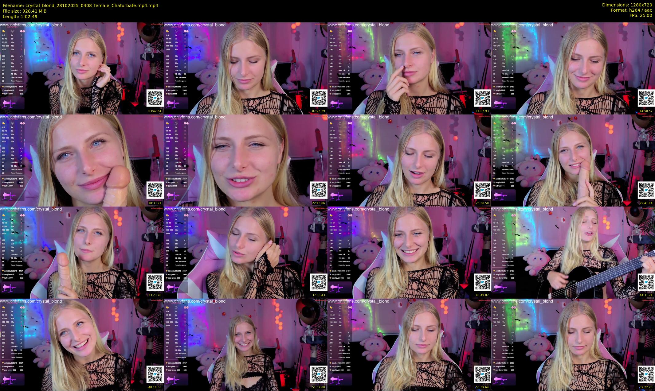 crystal_blond — 63 minute Chaturbate female cam show recording, 720p, Oct 28, 2025