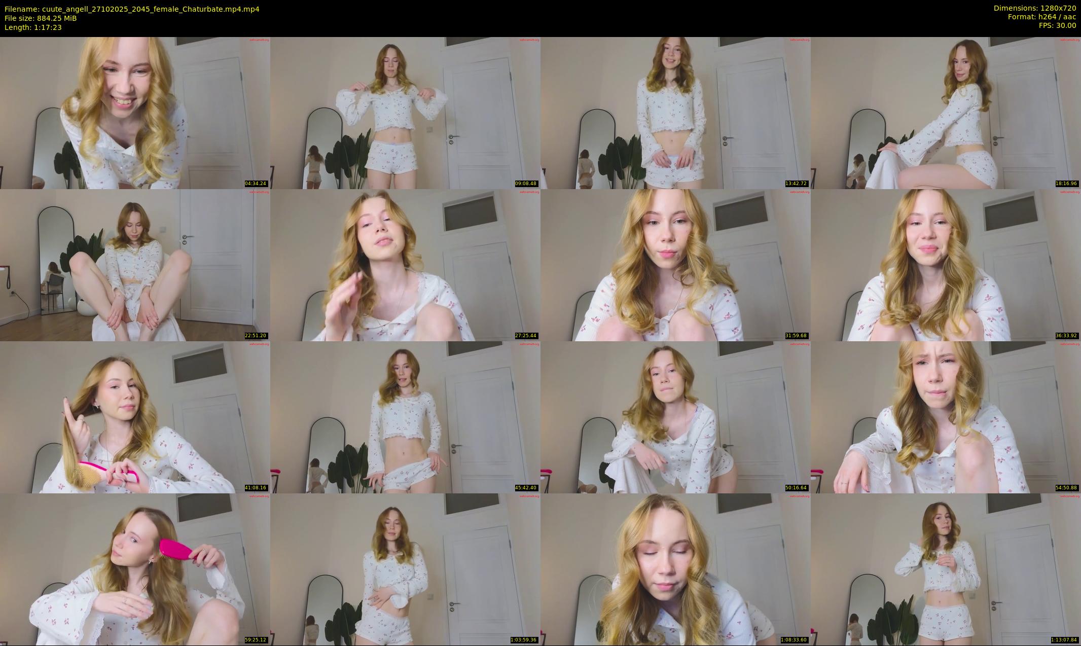 cuute_angell — 78 minute Chaturbate female cam show recording, 720p, Oct 27, 2025
