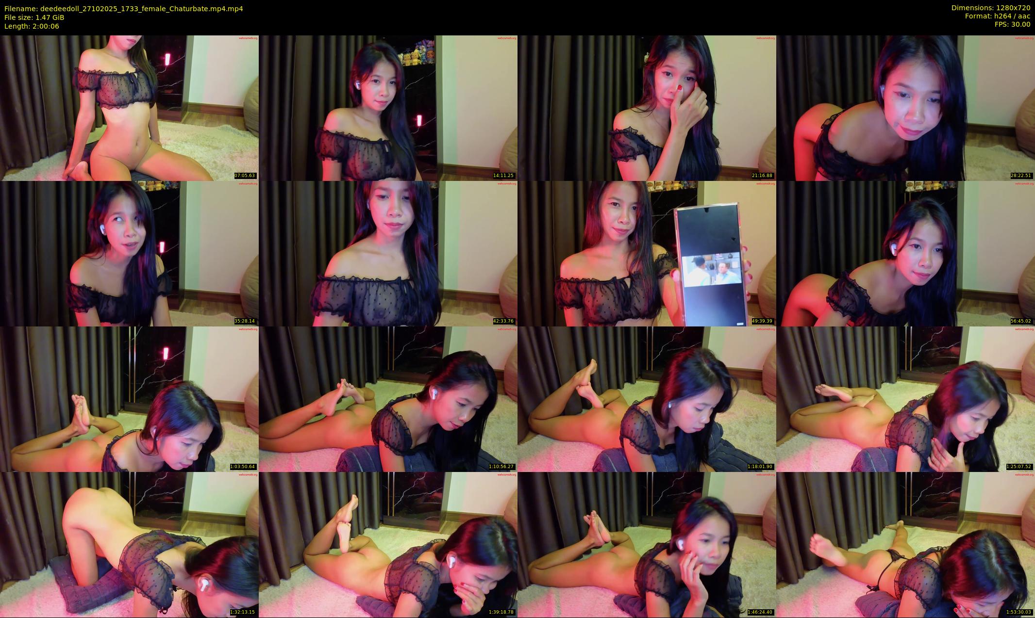 deedeedoll — 121 minute Chaturbate female cam show recording, 720p, Oct 27, 2025