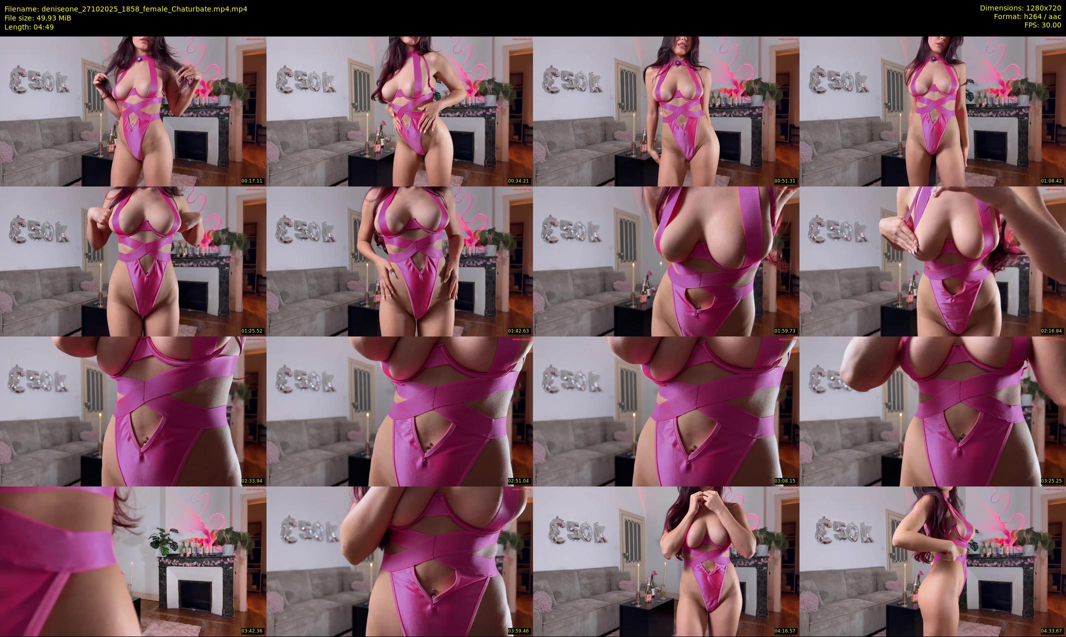 deniseone — 5 minute Chaturbate female cam show recording, 720p, Oct 27, 2025