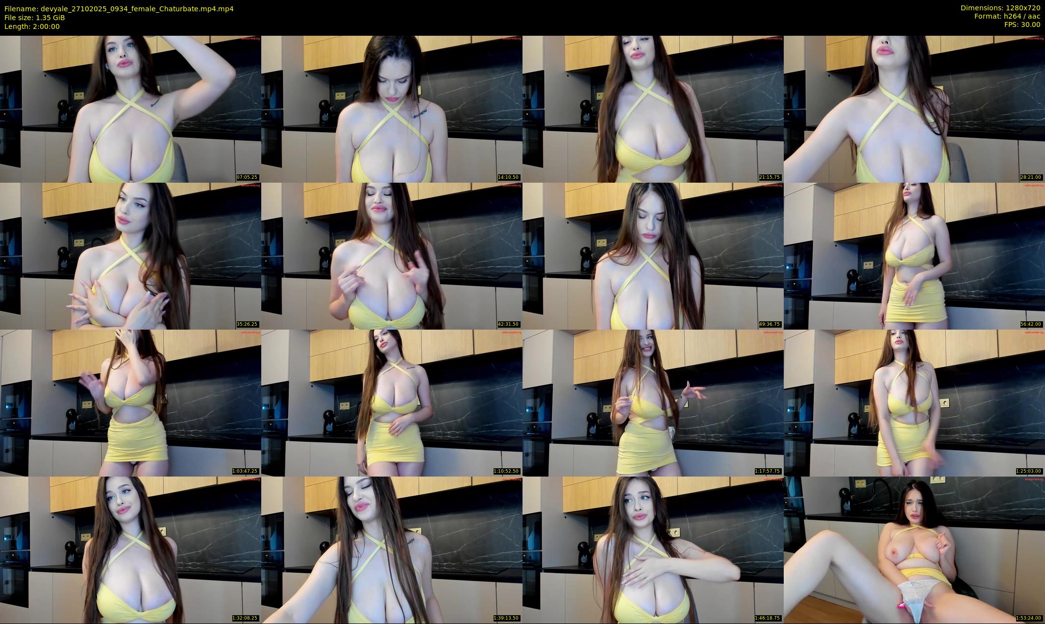 devyale — 120 minute Chaturbate female cam show recording, 720p, Oct 27, 2025