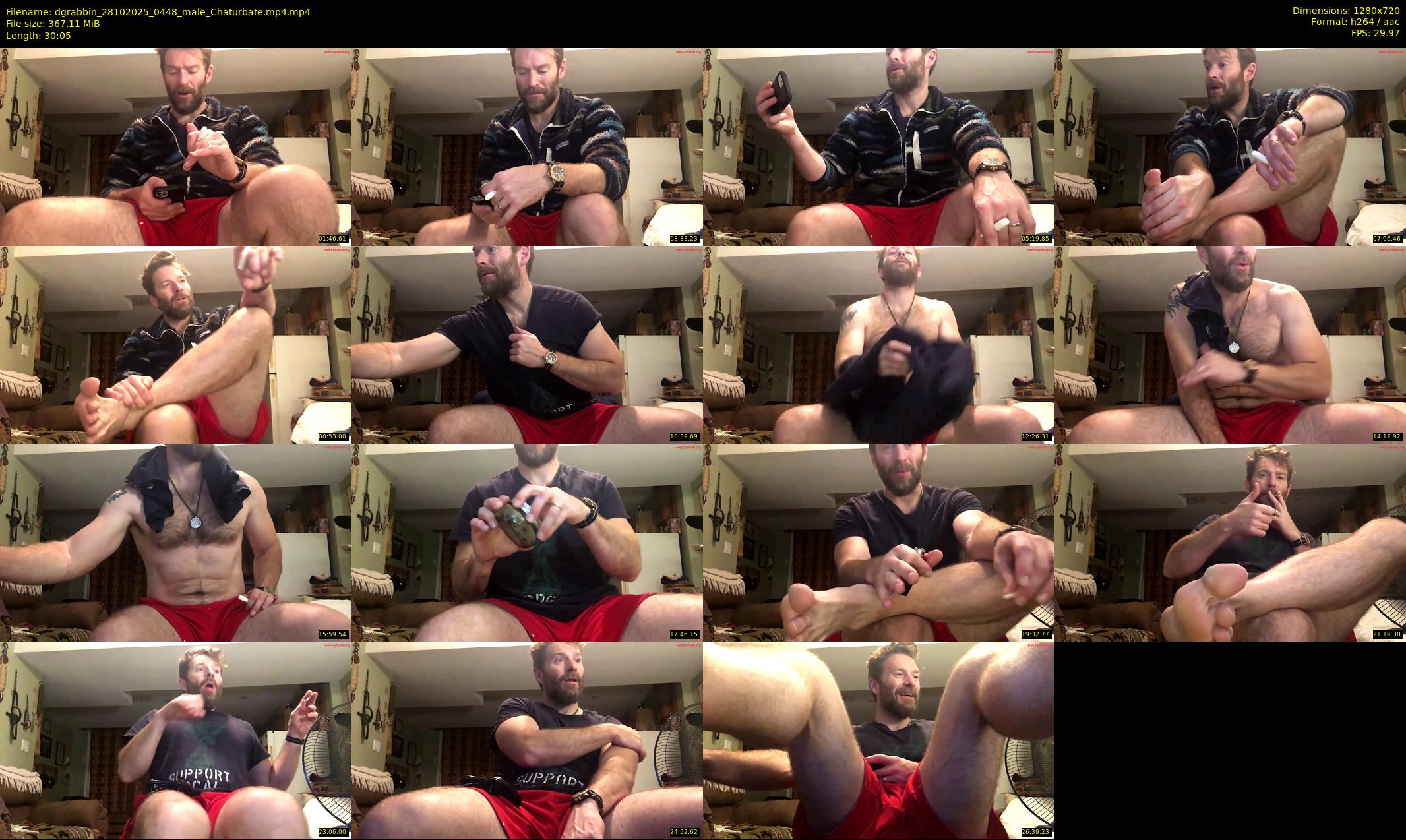 dgrabbin — 31 minute Chaturbate male cam show recording, 720p, Oct 28, 2025