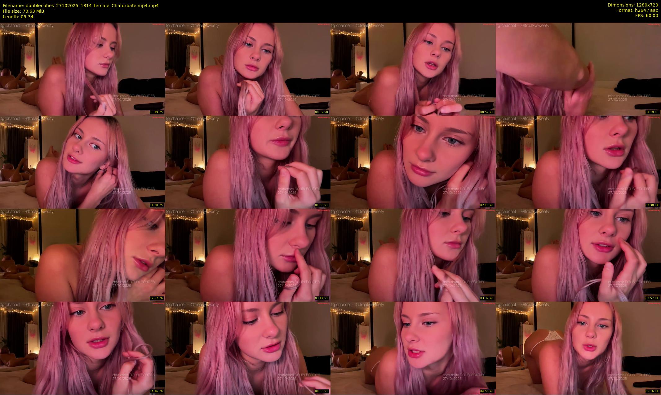 doublecuties — 6 minute Chaturbate couple cam show recording, 720p, Oct 27, 2025