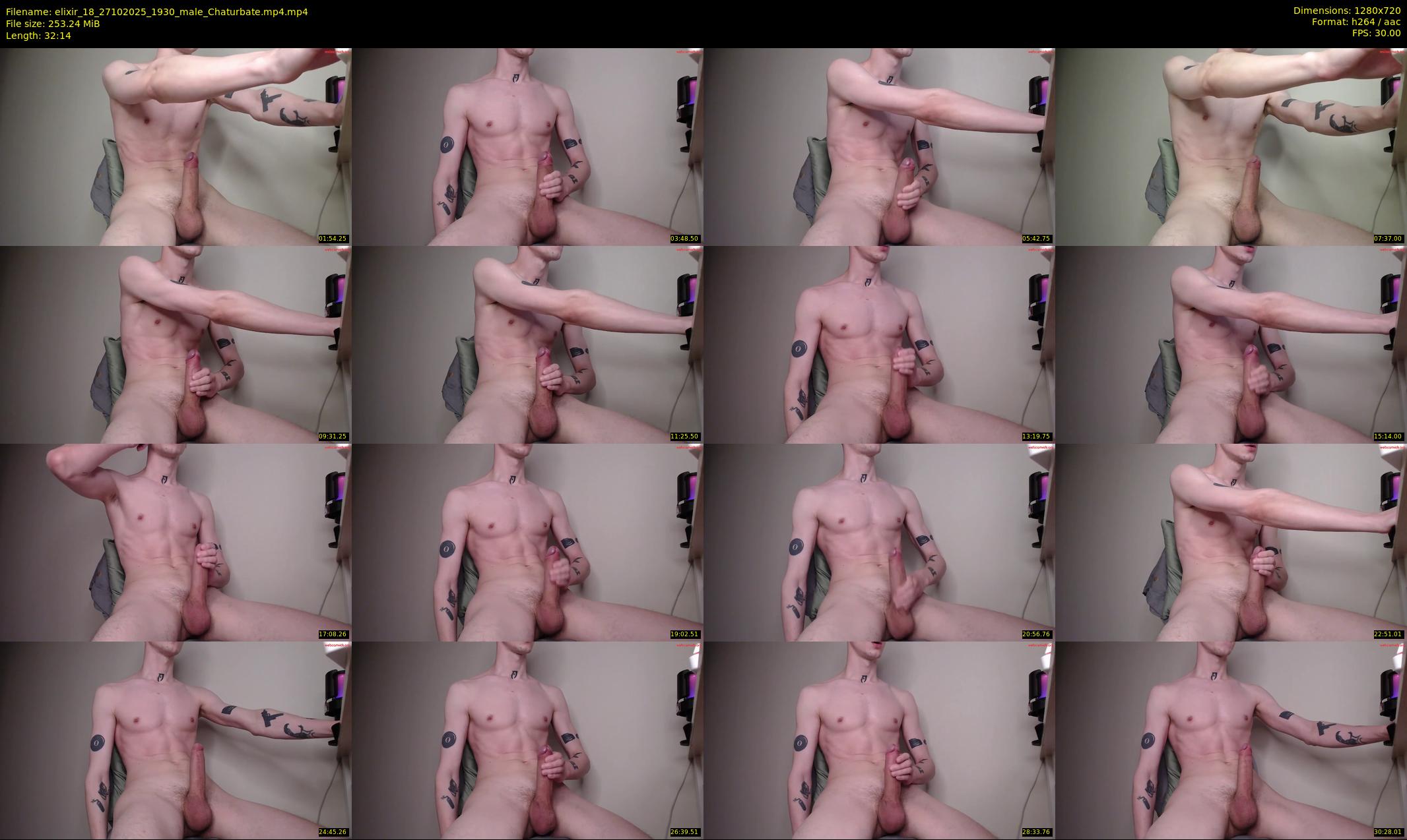 elixir_18 — 33 minute Chaturbate male cam show recording, 720p, Oct 27, 2025