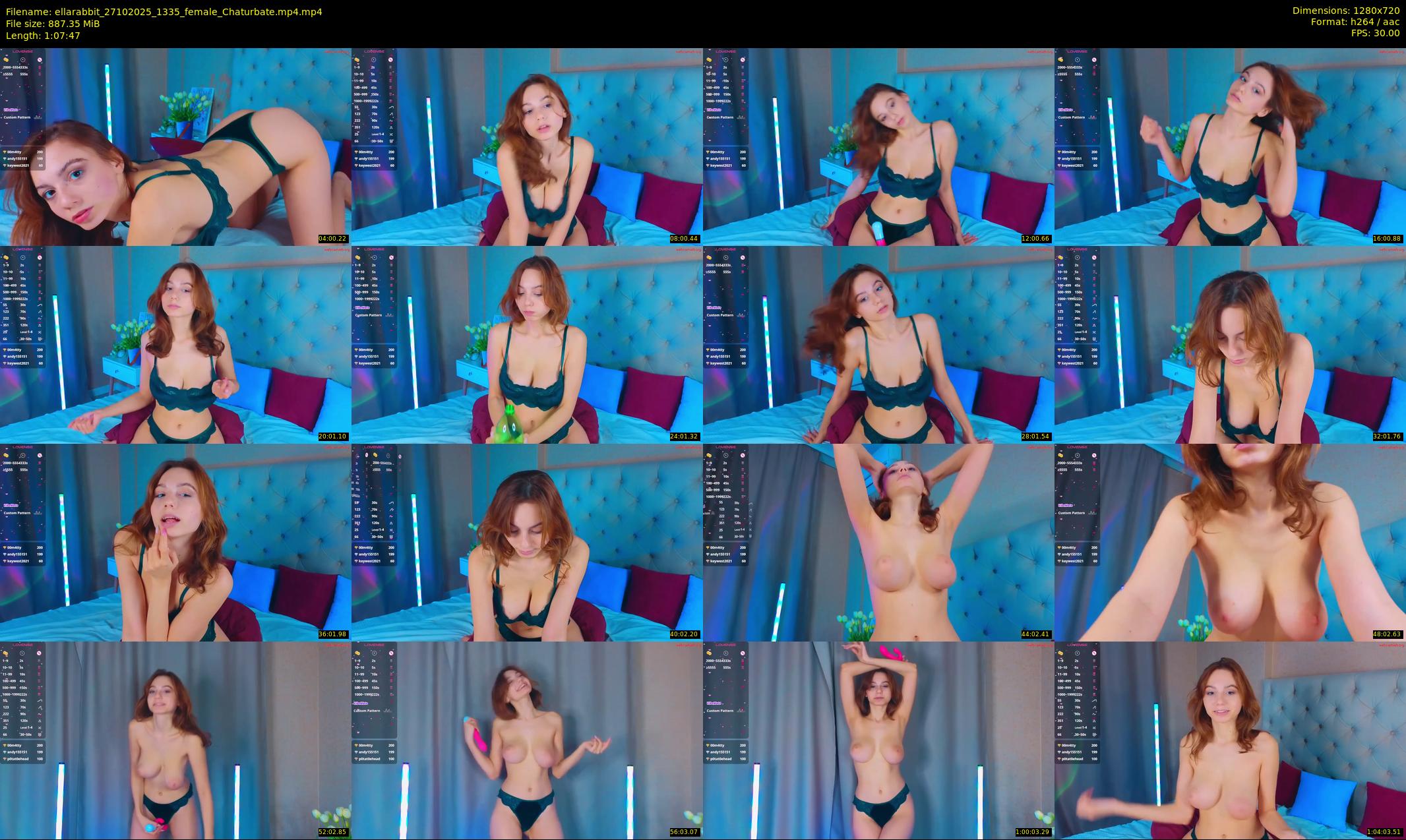 ellarabbit — 68 minute Chaturbate female cam show recording, 720p, Oct 27, 2025