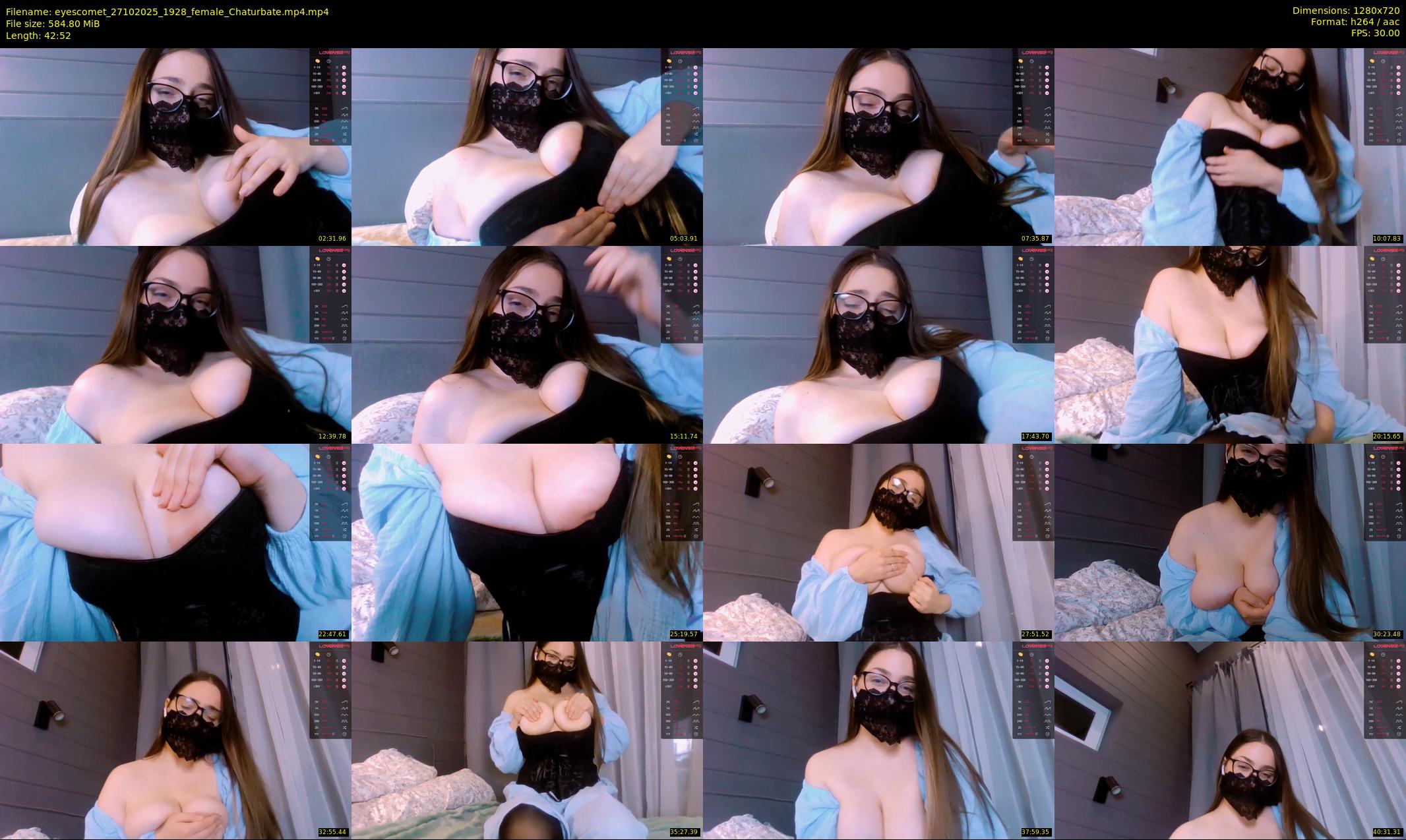 eyescomet — 43 minute Chaturbate female cam show recording, 720p, Oct 27, 2025
