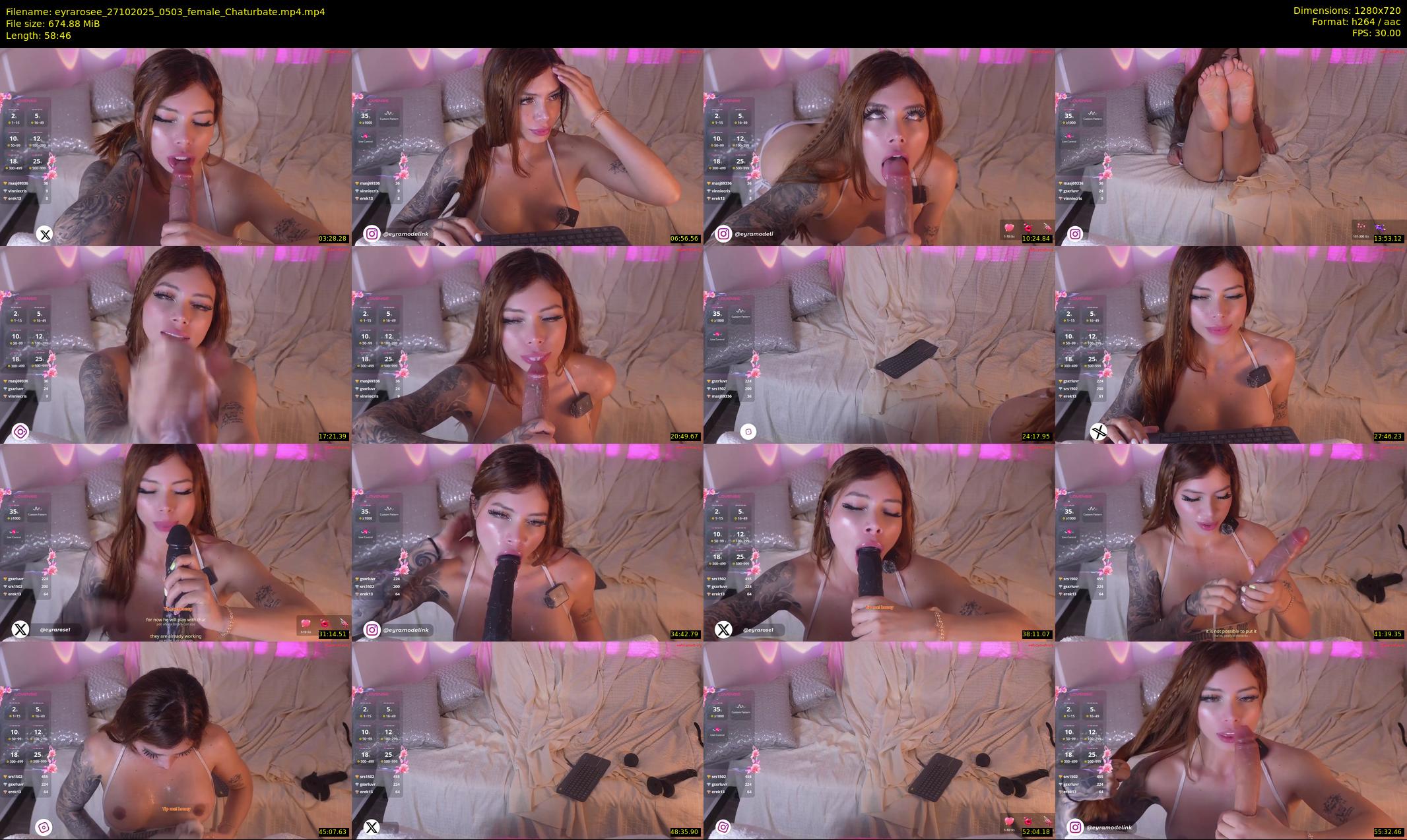eyrarosee — 59 minute Chaturbate female cam show recording, 720p, Oct 27, 2025