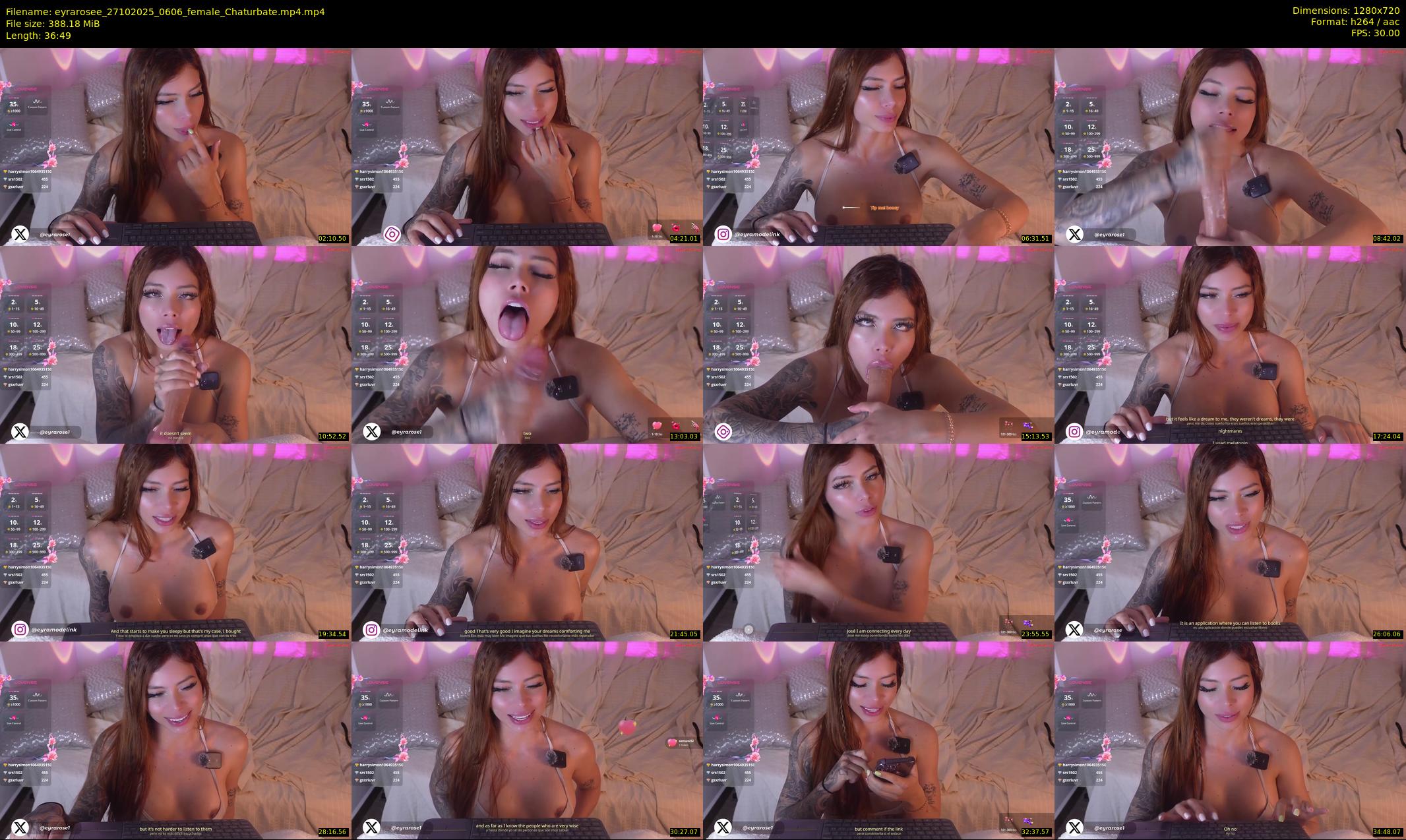 eyrarosee — 37 minute Chaturbate female cam show recording, 720p, Oct 27, 2025