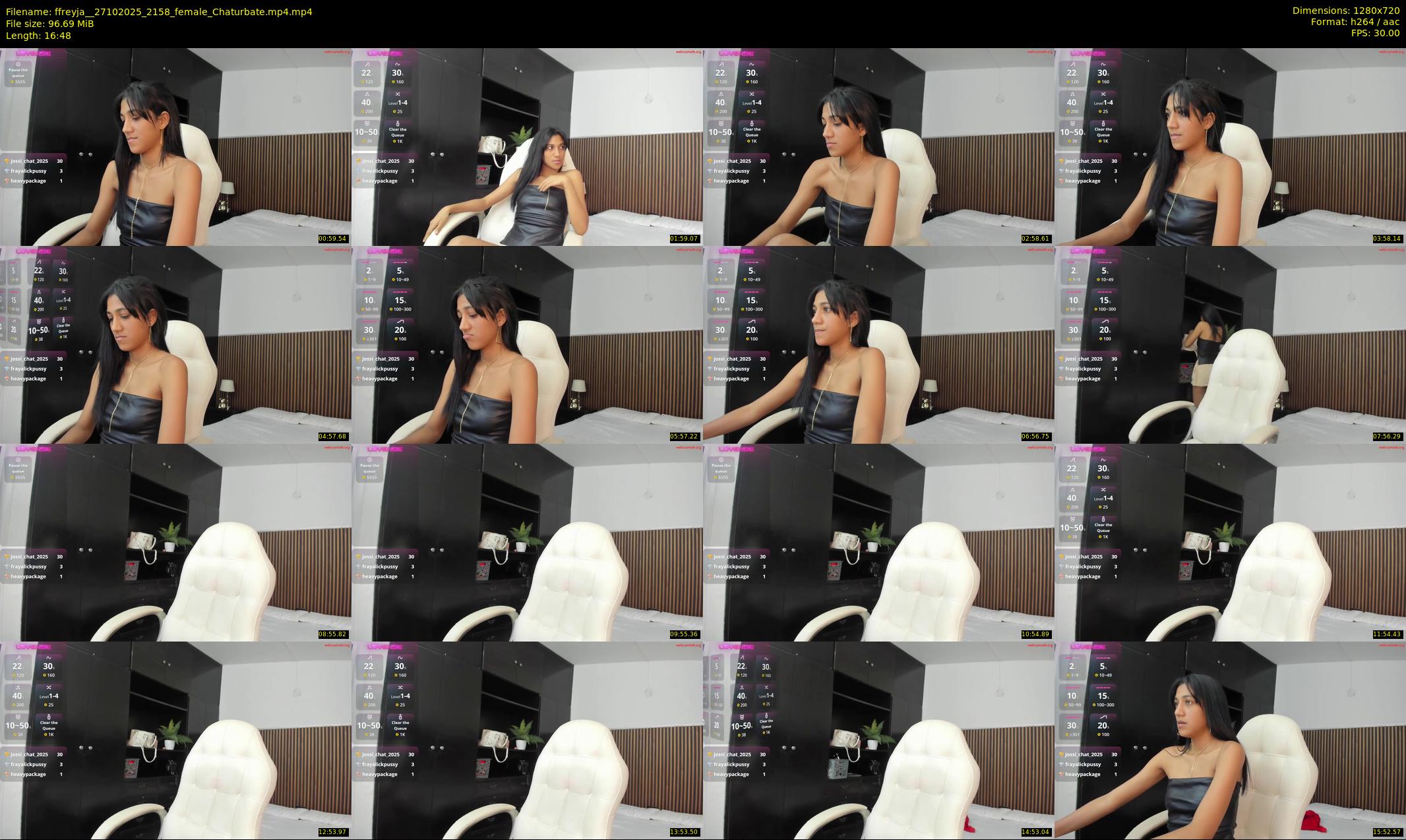 ffreyja_ — 17 minute Chaturbate female cam show recording, 720p, Oct 27, 2025