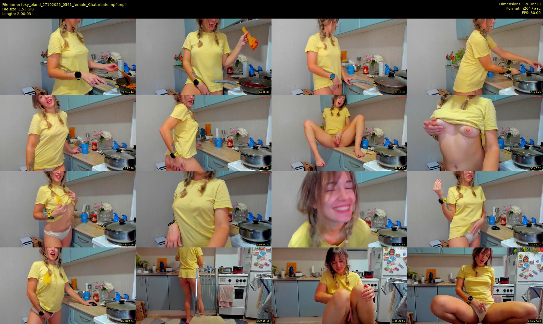 foxy_blond — 121 minute Chaturbate female cam show recording, 720p, Oct 27, 2025
