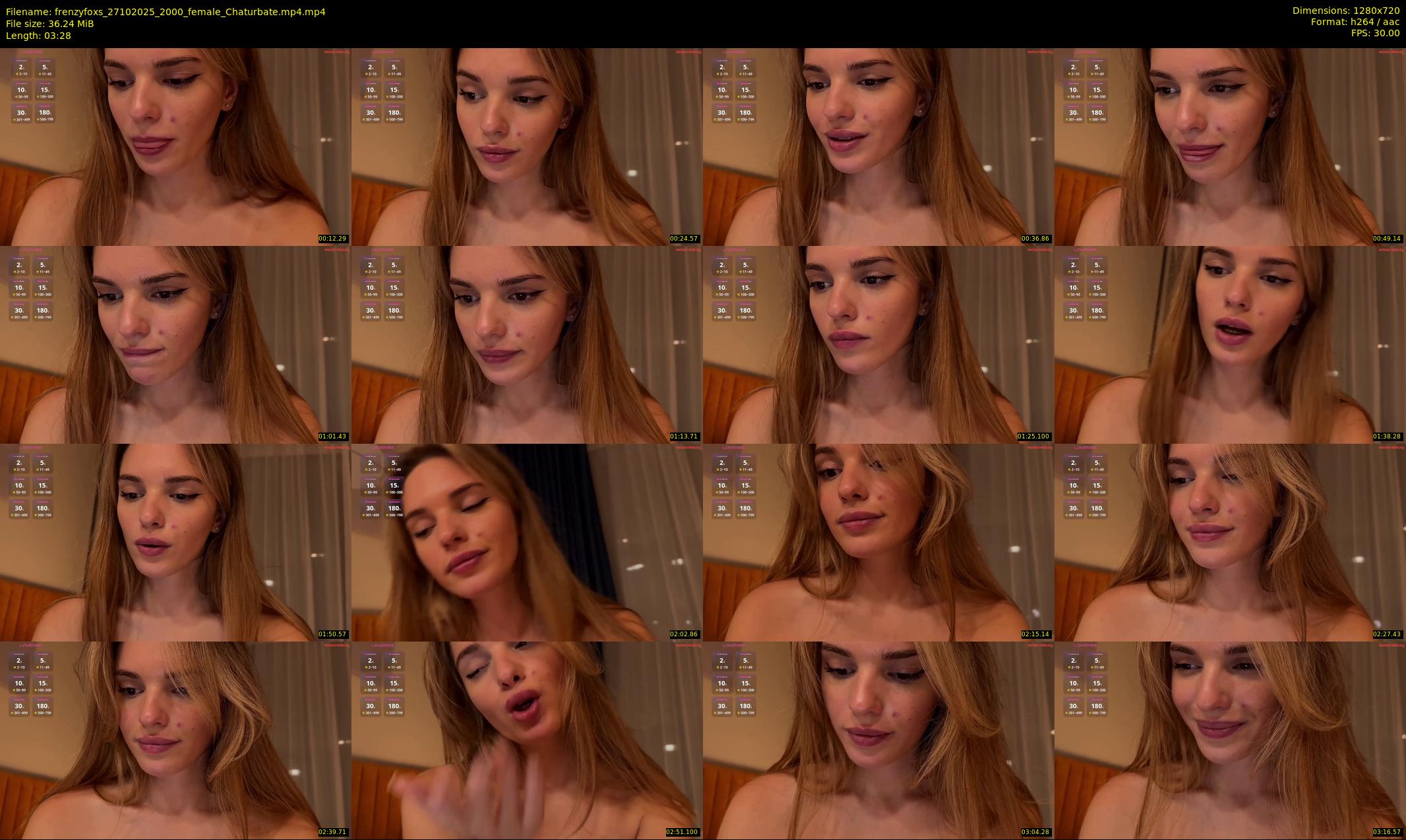 frenzyfoxs — 4 minute Chaturbate couple cam show recording, 720p, Oct 27, 2025