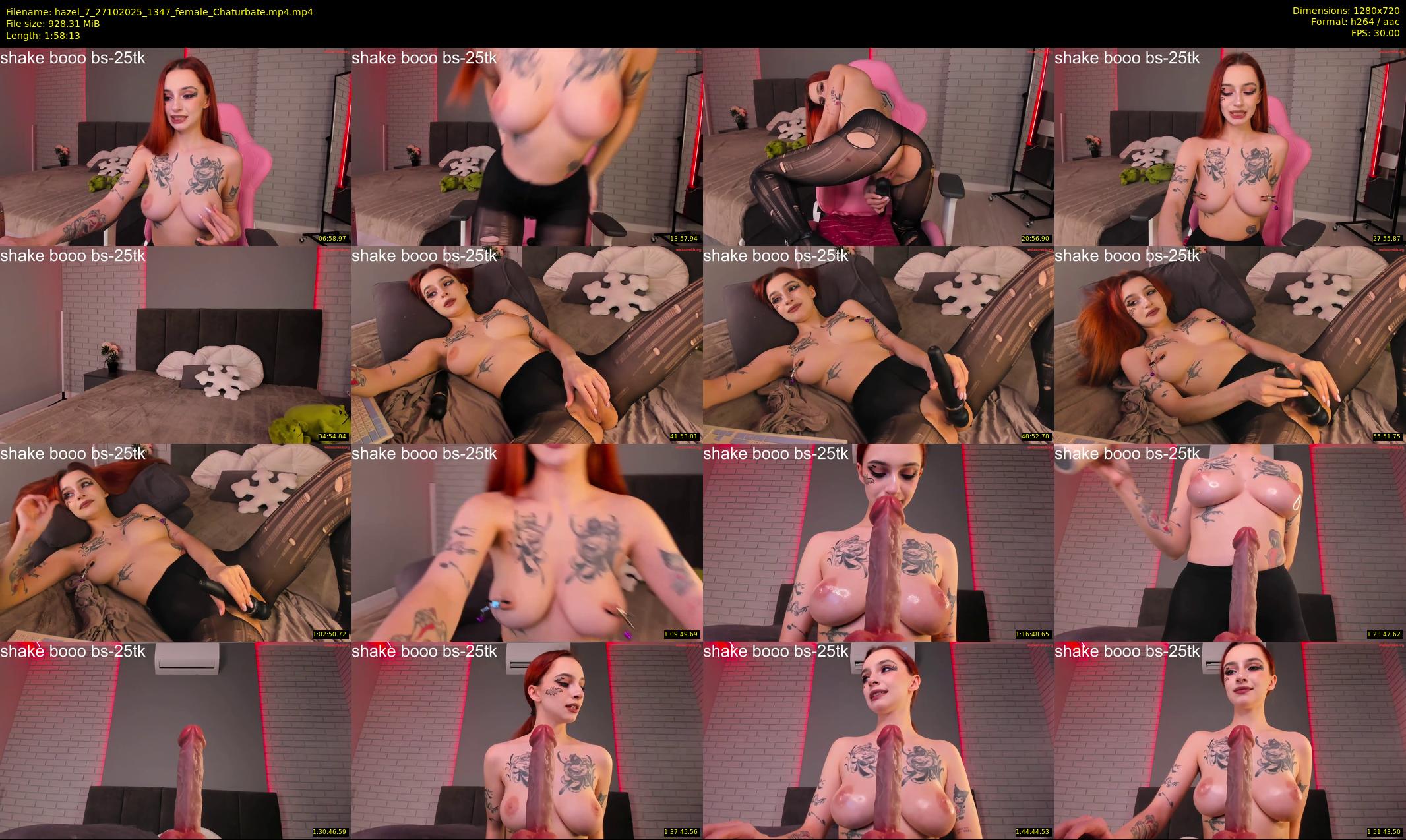 hazel_7 — 119 minute Chaturbate female cam show recording, 720p, Oct 27, 2025