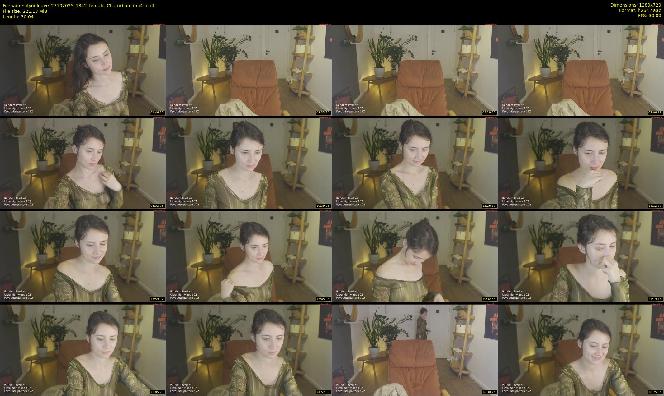 ifyouleave — 31 minute Chaturbate female cam show recording, 720p, Oct 27, 2025
