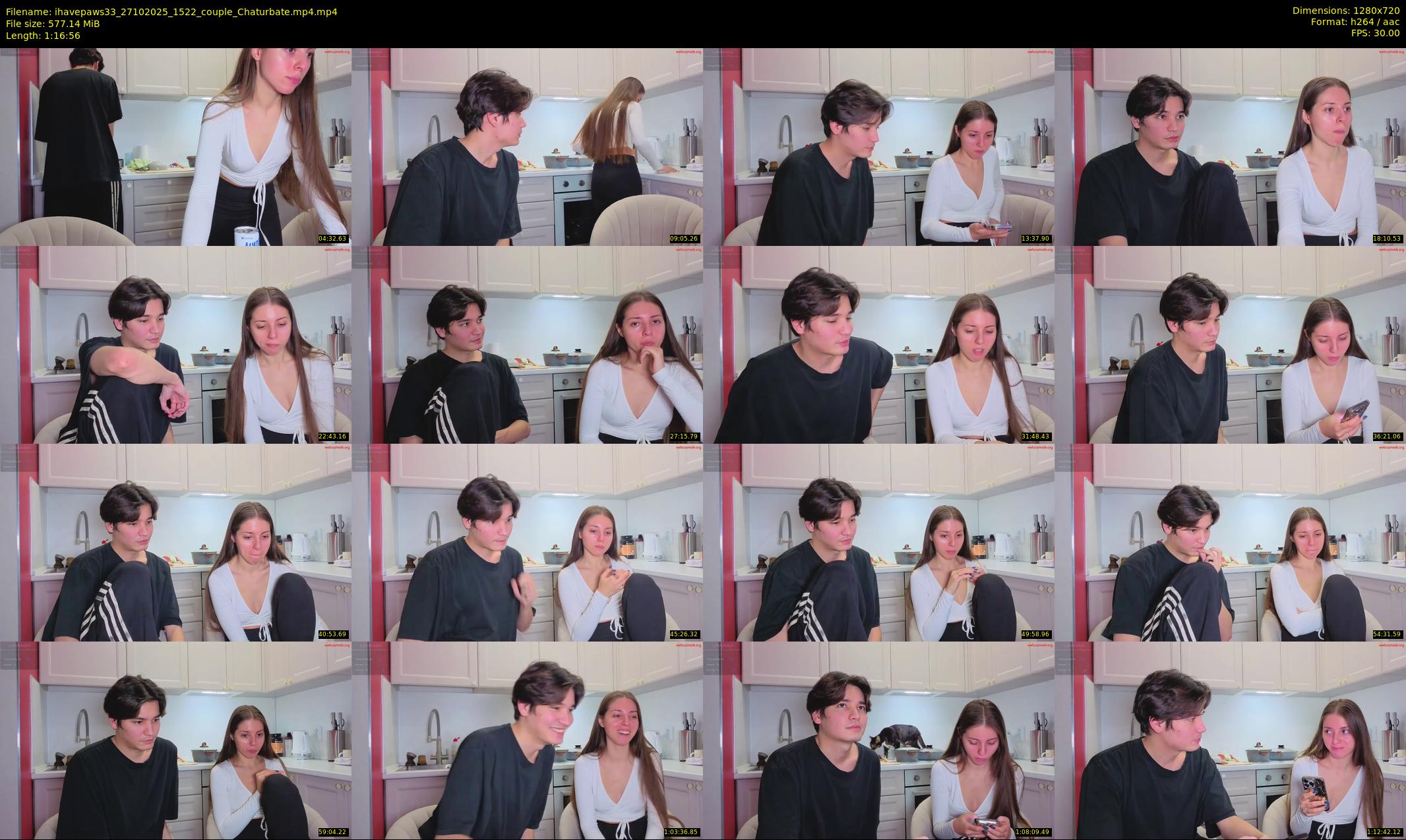 ihavepaws33 — 77 minute Chaturbate couple cam show recording, 720p, Oct 27, 2025