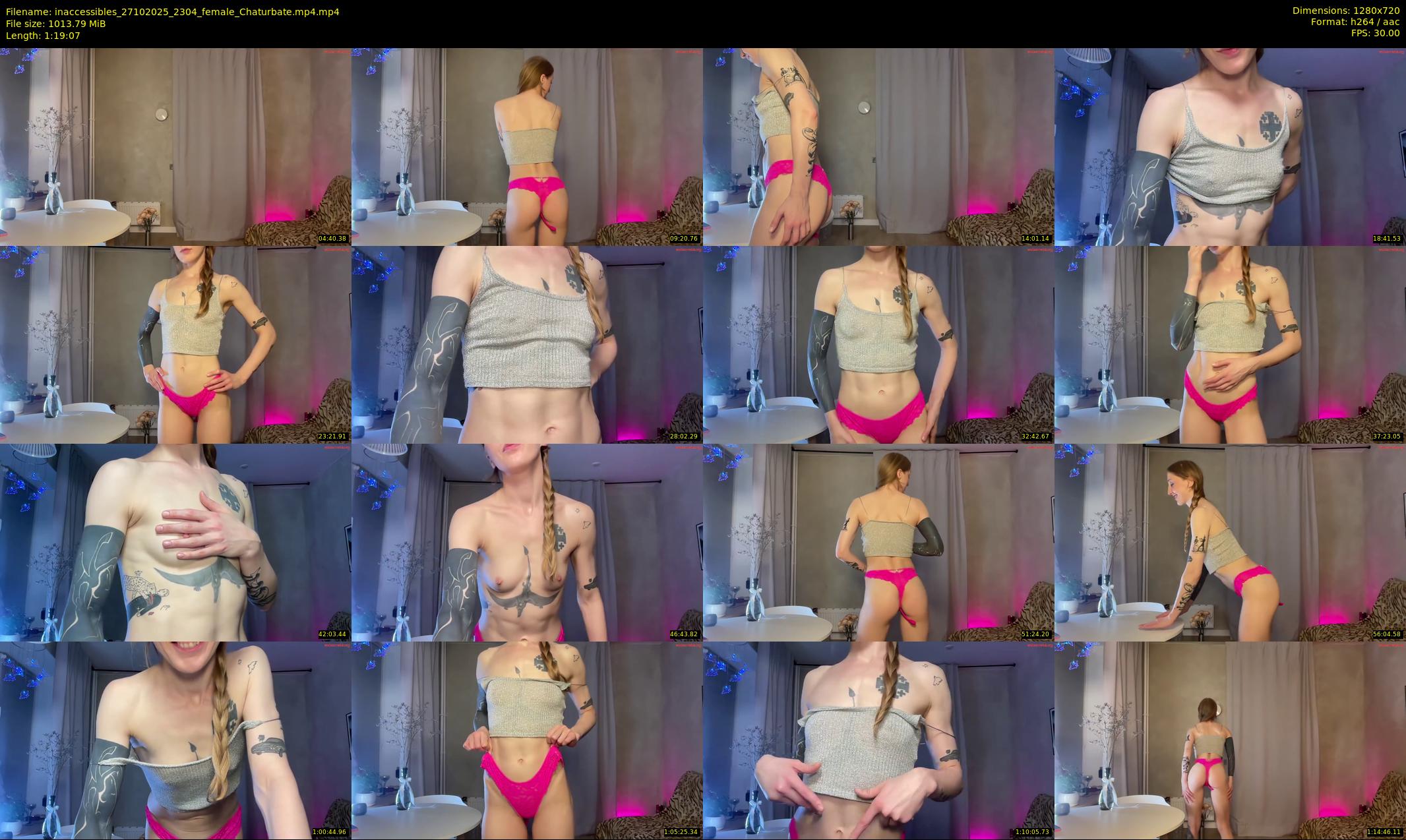 inaccessibles — 80 minute Chaturbate female cam show recording, 720p, Oct 27, 2025
