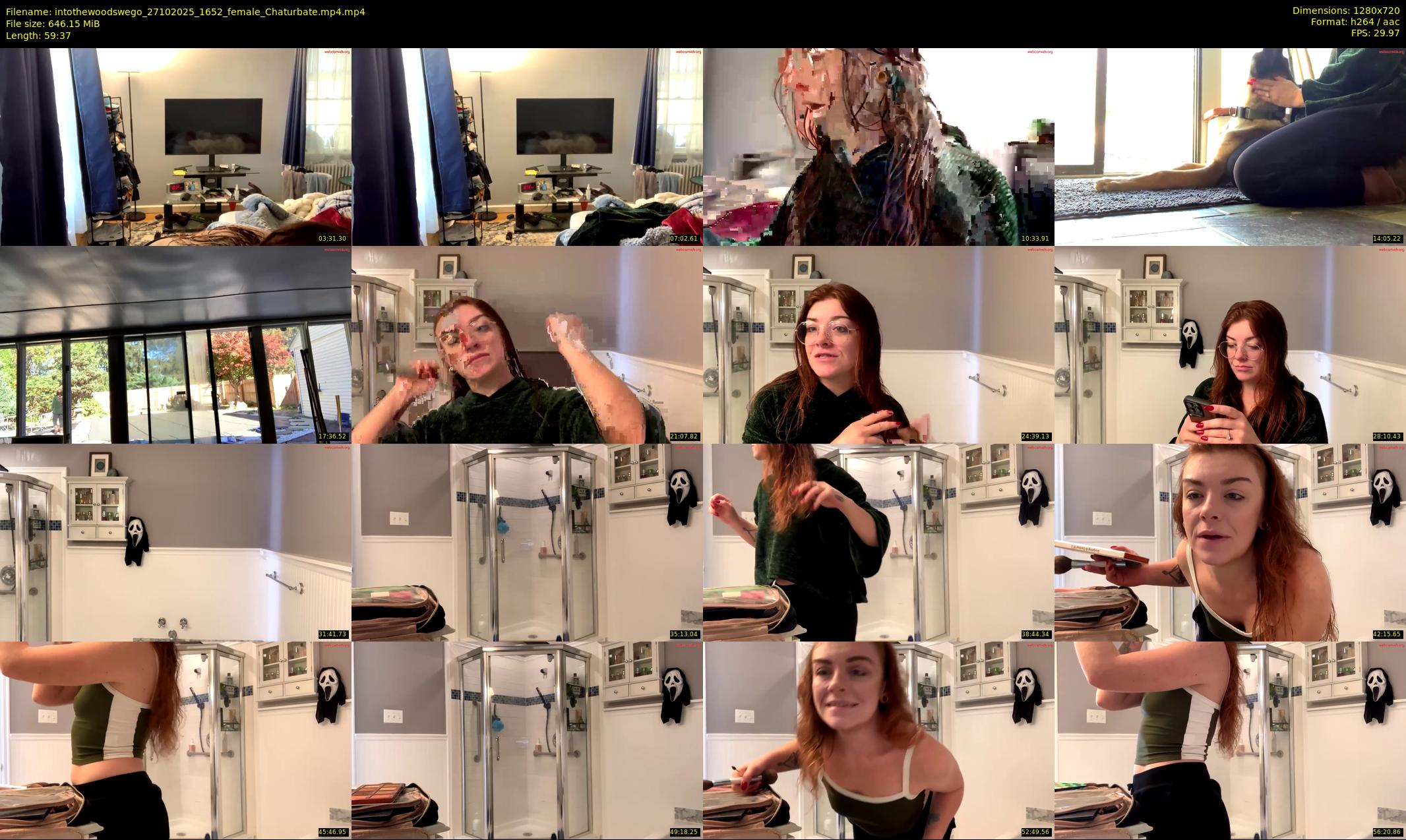intothewoodswego — 60 minute Chaturbate female cam show recording, 720p, Oct 27, 2025