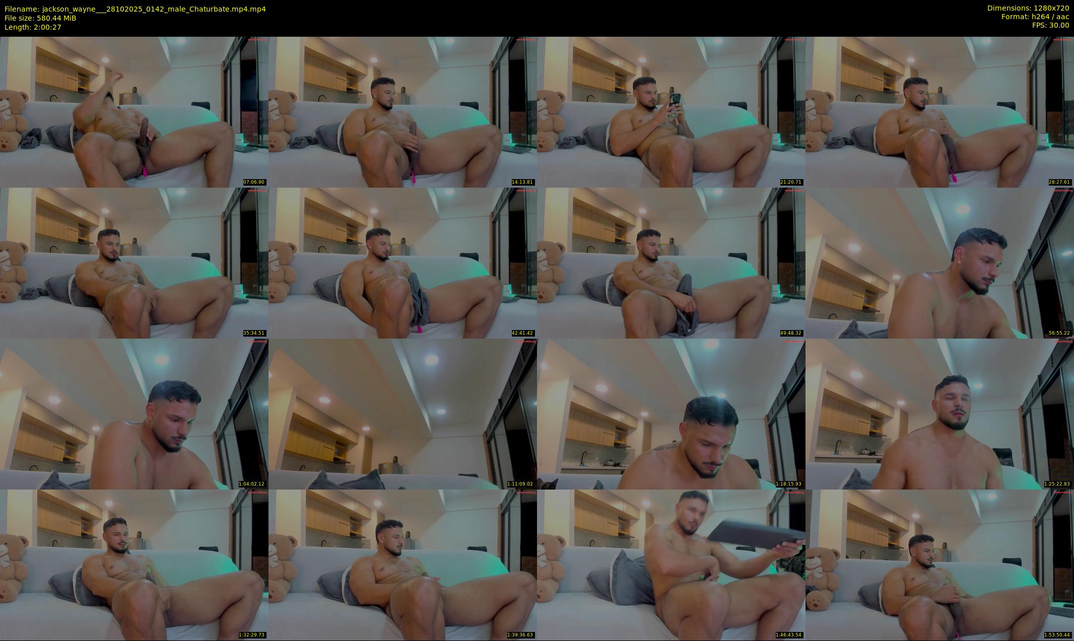 jackson_wayne__ — 121 minute Chaturbate male cam show recording, 720p, Oct 28, 2025