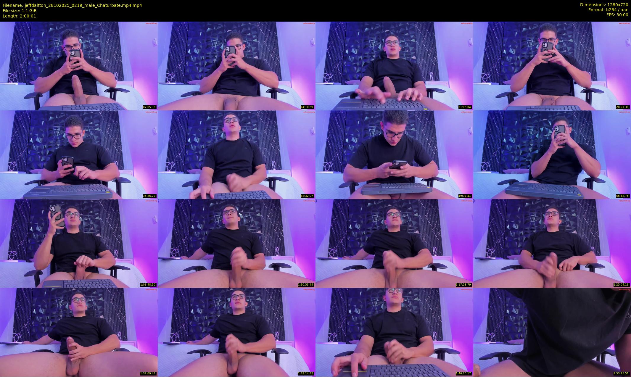 jeffdaltton — 121 minute Chaturbate male cam show recording, 720p, Oct 28, 2025