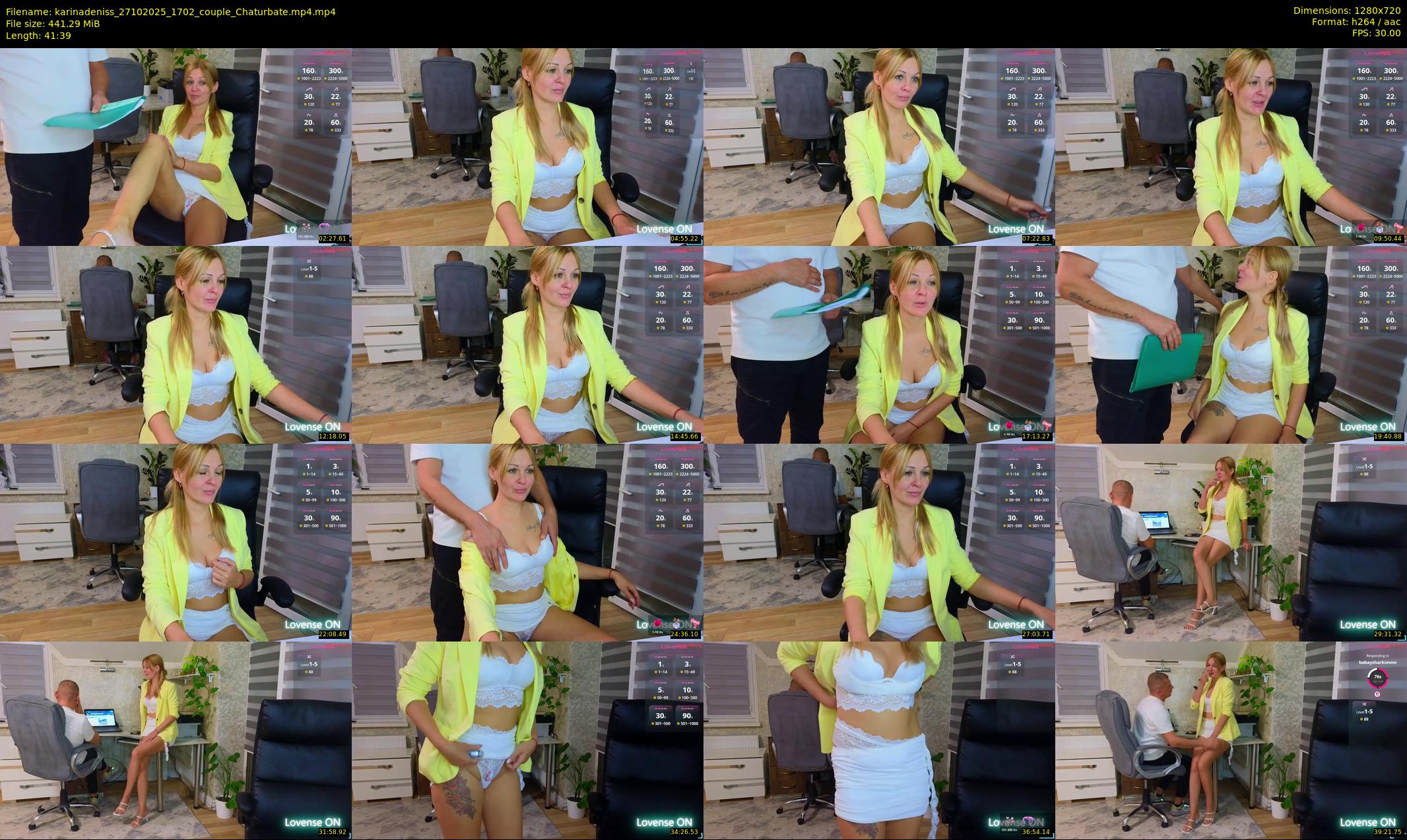 karinadeniss — 42 minute Chaturbate couple cam show recording, 720p, Oct 27, 2025
