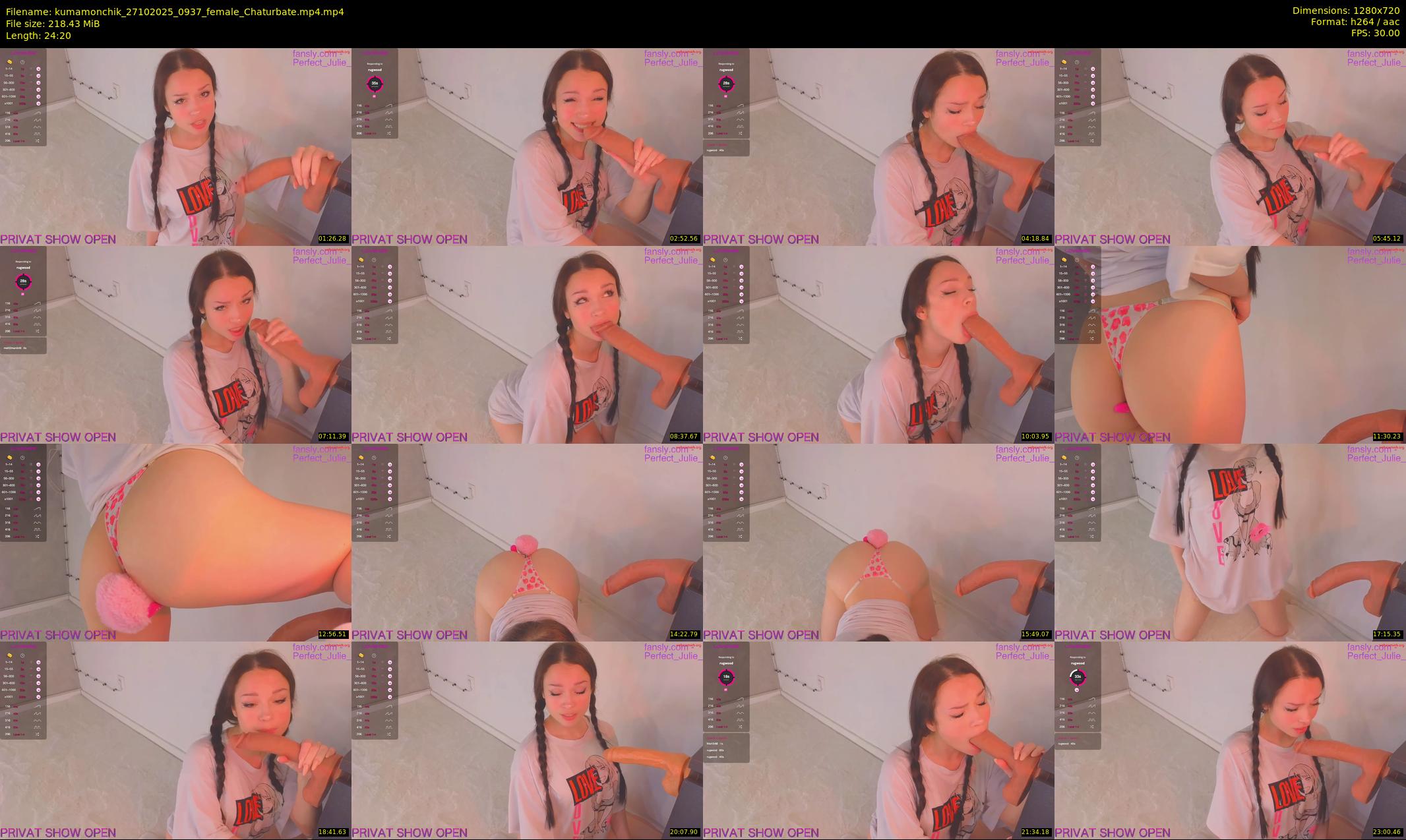 kumamonchik — 25 minute Chaturbate couple cam show recording, 720p, Oct 27, 2025