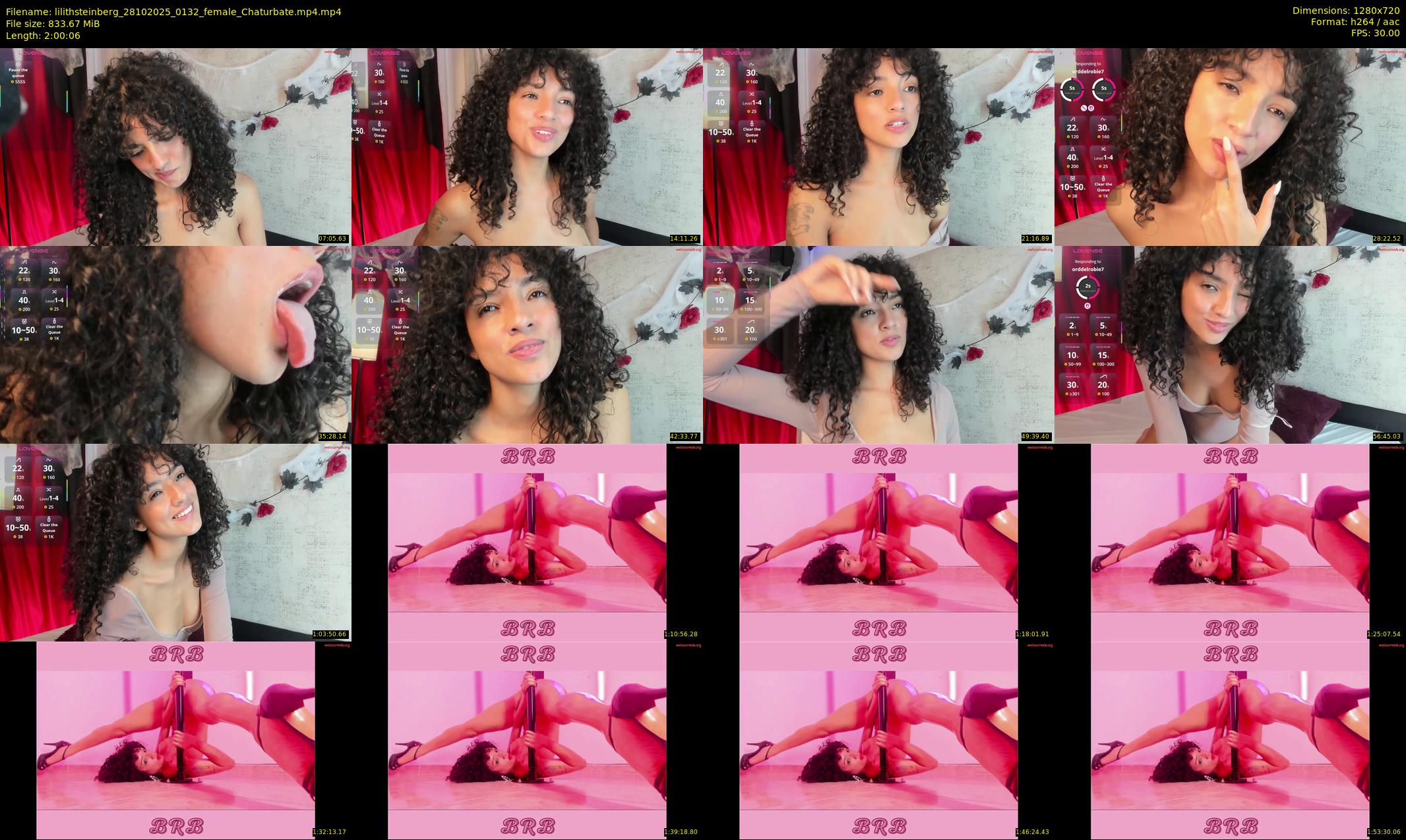 lilithsteinberg — 121 minute Chaturbate female cam show recording, 720p, Oct 28, 2025