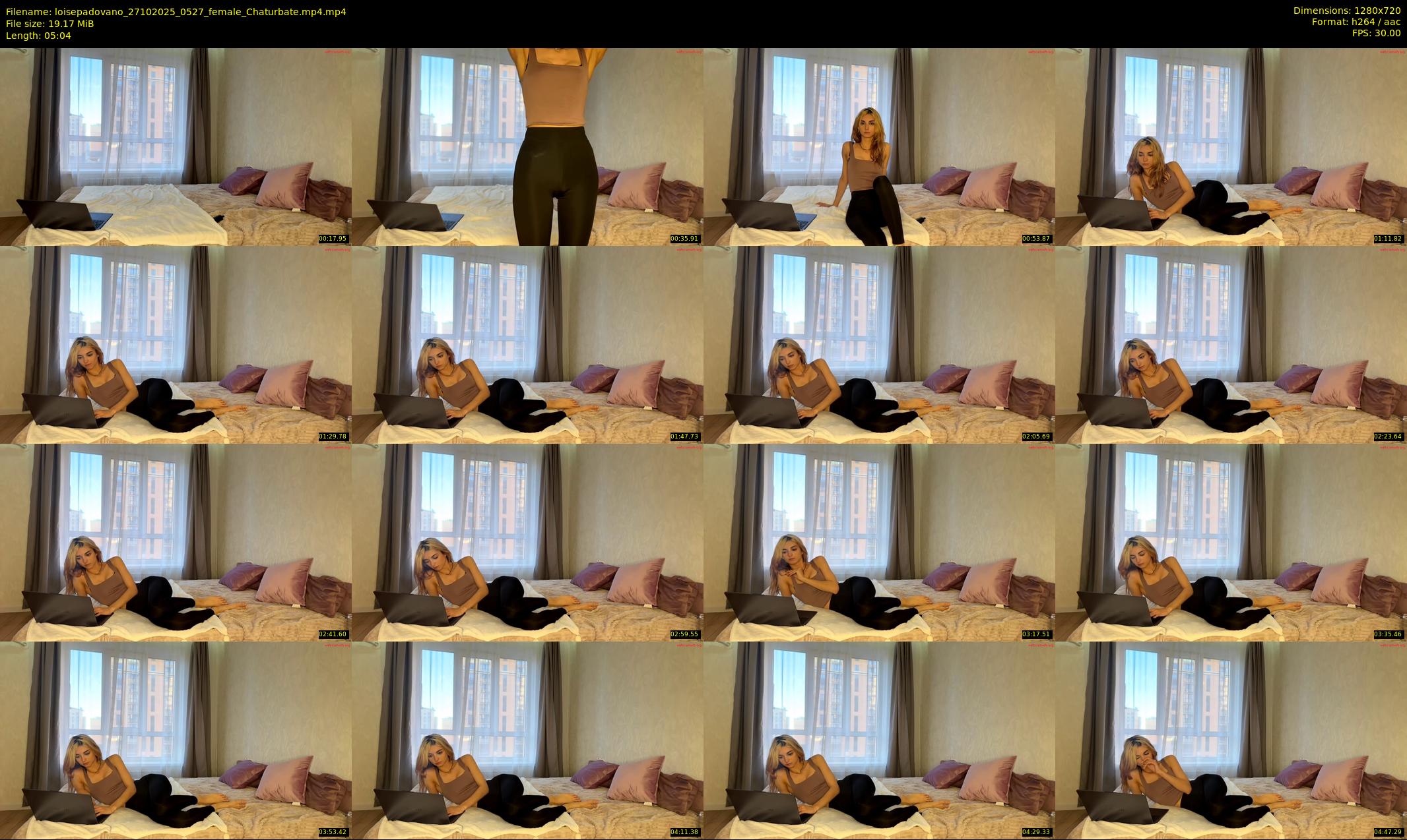 loisepadovano — 6 minute Chaturbate female cam show recording, 720p, Oct 27, 2025