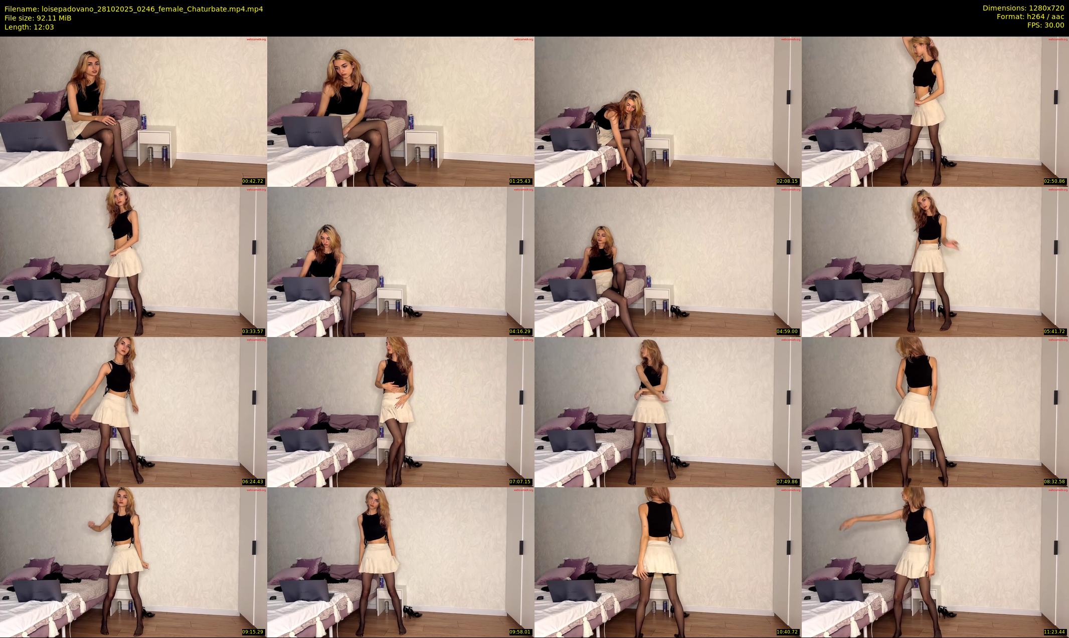 loisepadovano — 13 minute Chaturbate female cam show recording, 720p, Oct 28, 2025