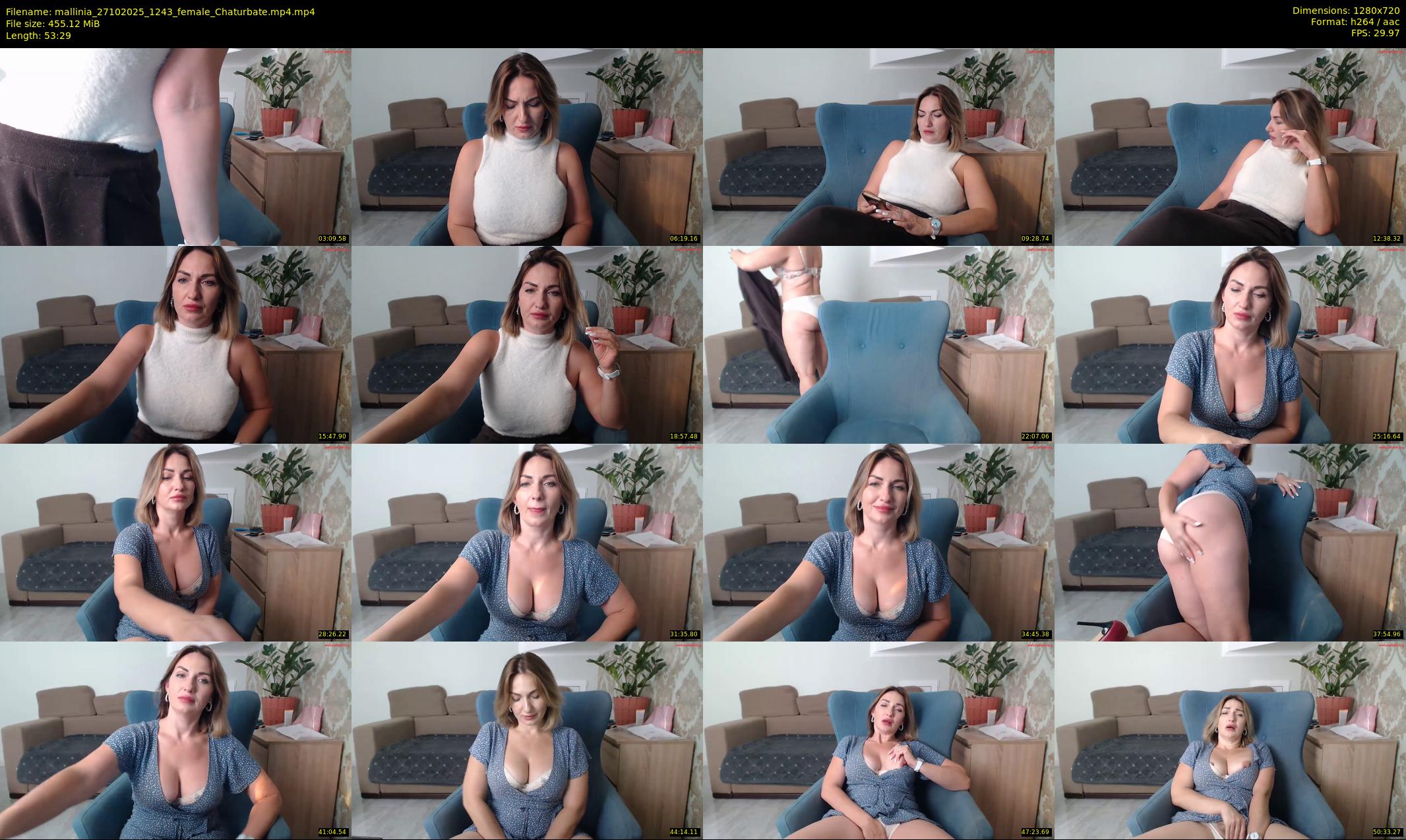 mallinia — 54 minute Chaturbate female cam show recording, 720p, Oct 27, 2025