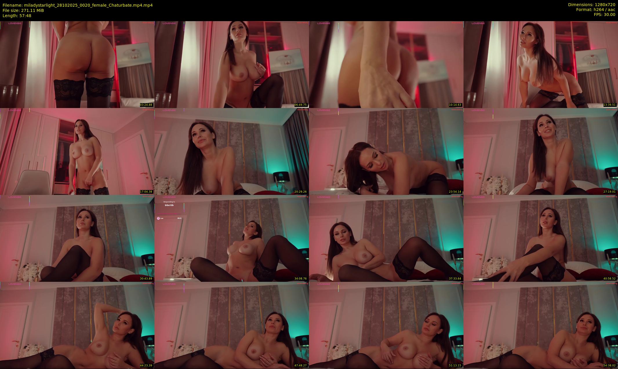 miladystarlight — 58 minute Chaturbate female cam show recording, 720p, Oct 28, 2025