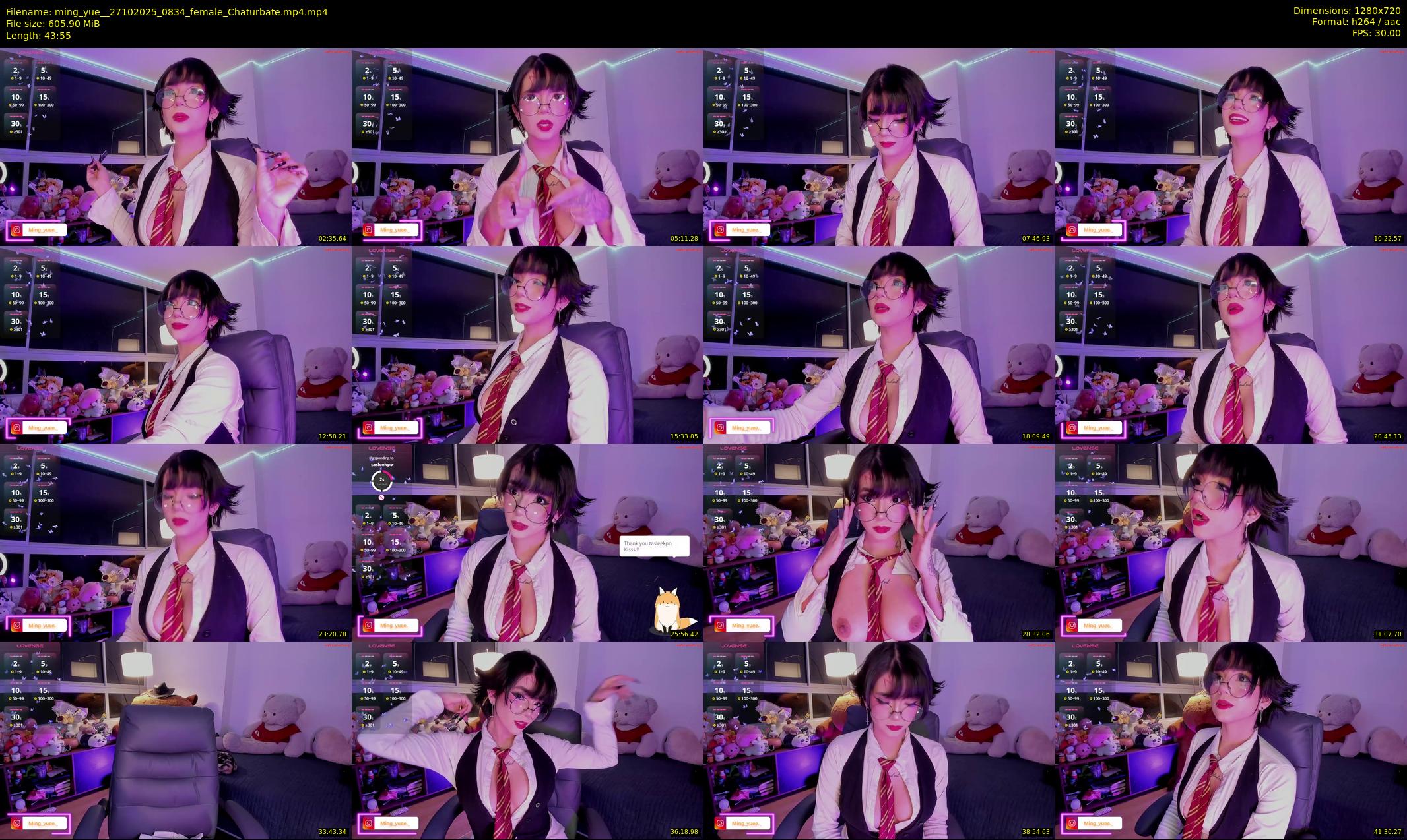 ming_yue_ — 44 minute Chaturbate female cam show recording, 720p, Oct 27, 2025