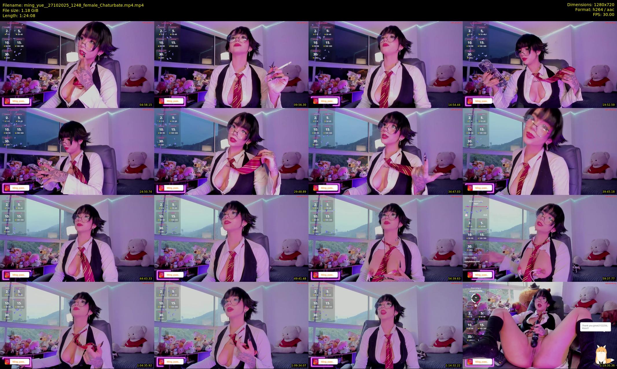 ming_yue_ — 85 minute Chaturbate female cam show recording, 720p, Oct 27, 2025
