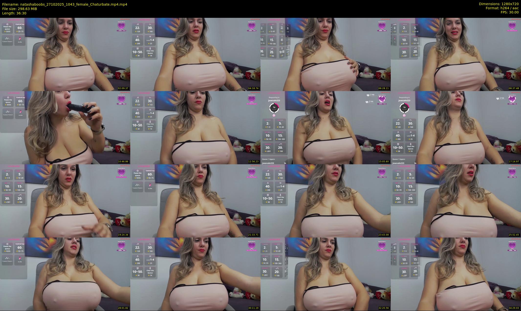 natashaboobs — 37 minute Chaturbate female cam show recording, 720p, Oct 27, 2025