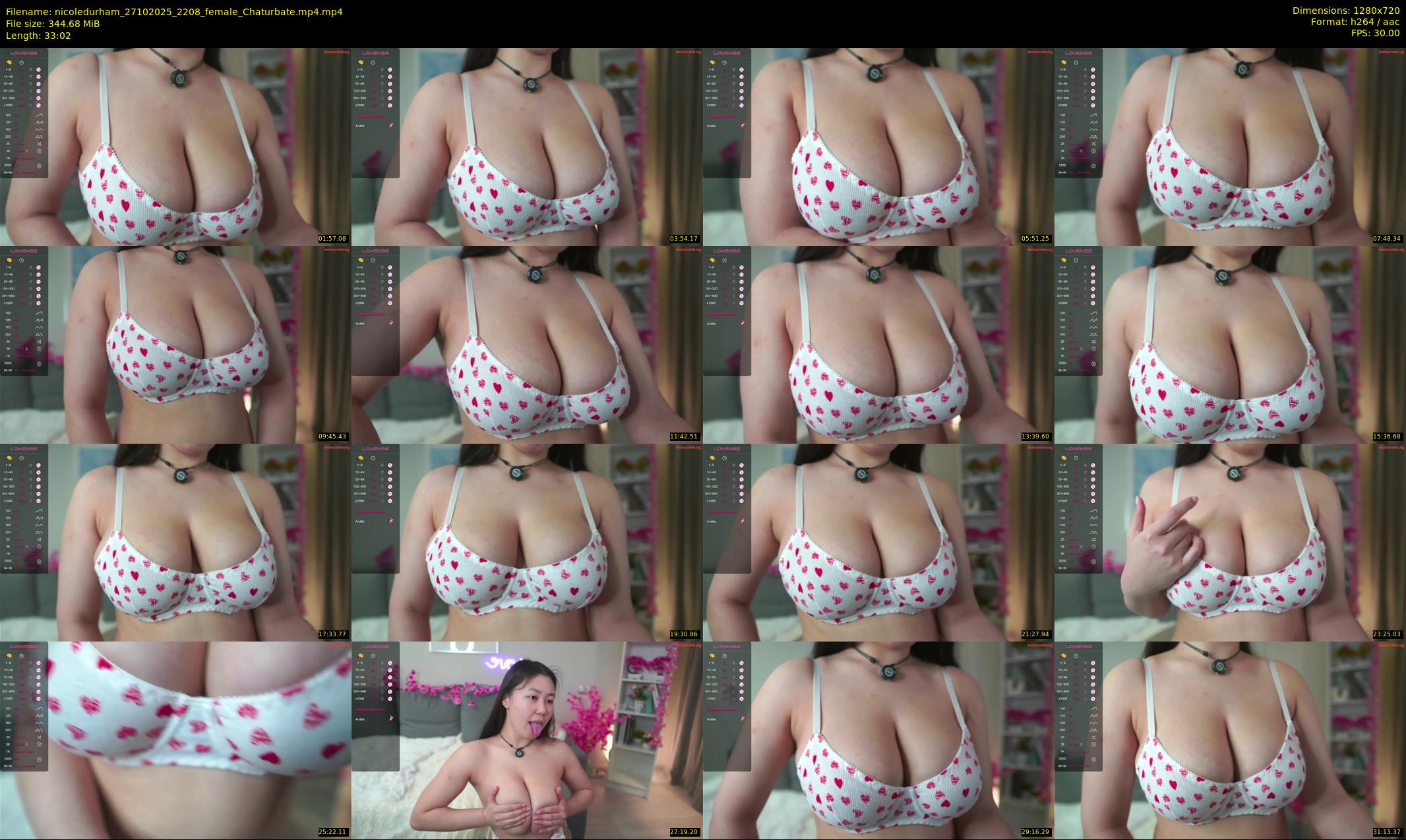 nicoledurham — 34 minute Chaturbate female cam show recording, 720p, Oct 27, 2025